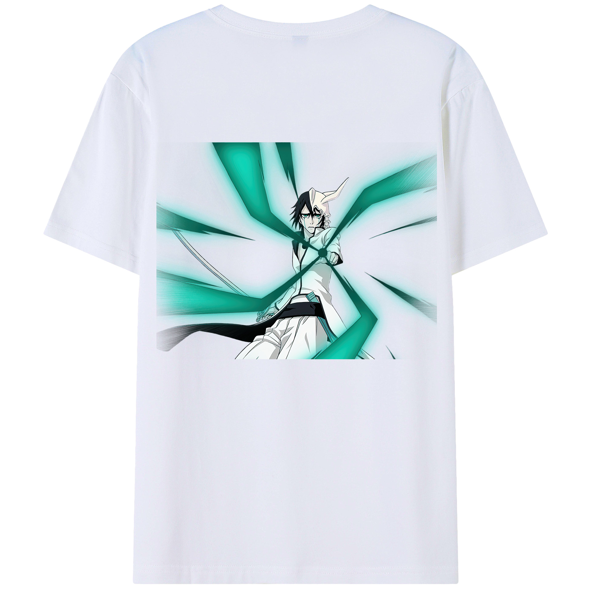 （画像用） ブリーチ ウルキオラ·シファー BLEACH Ulquiorra cifer 綿100％半袖Tシャツ（背面プリント）