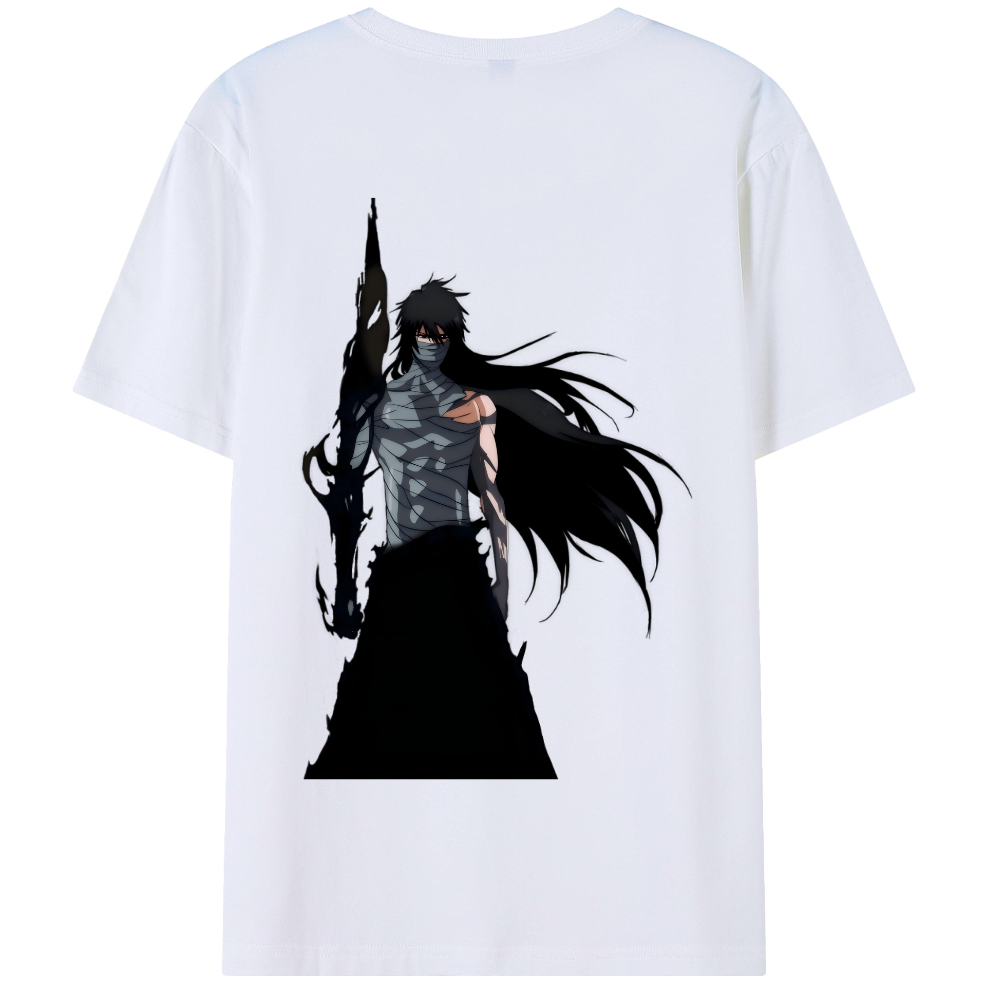 （画像用） ブリーチ 黒崎一護（くろさき いちご）BLEACH Kurosaki Ichigo 綿100％半袖Tシャツ（背面プリント）