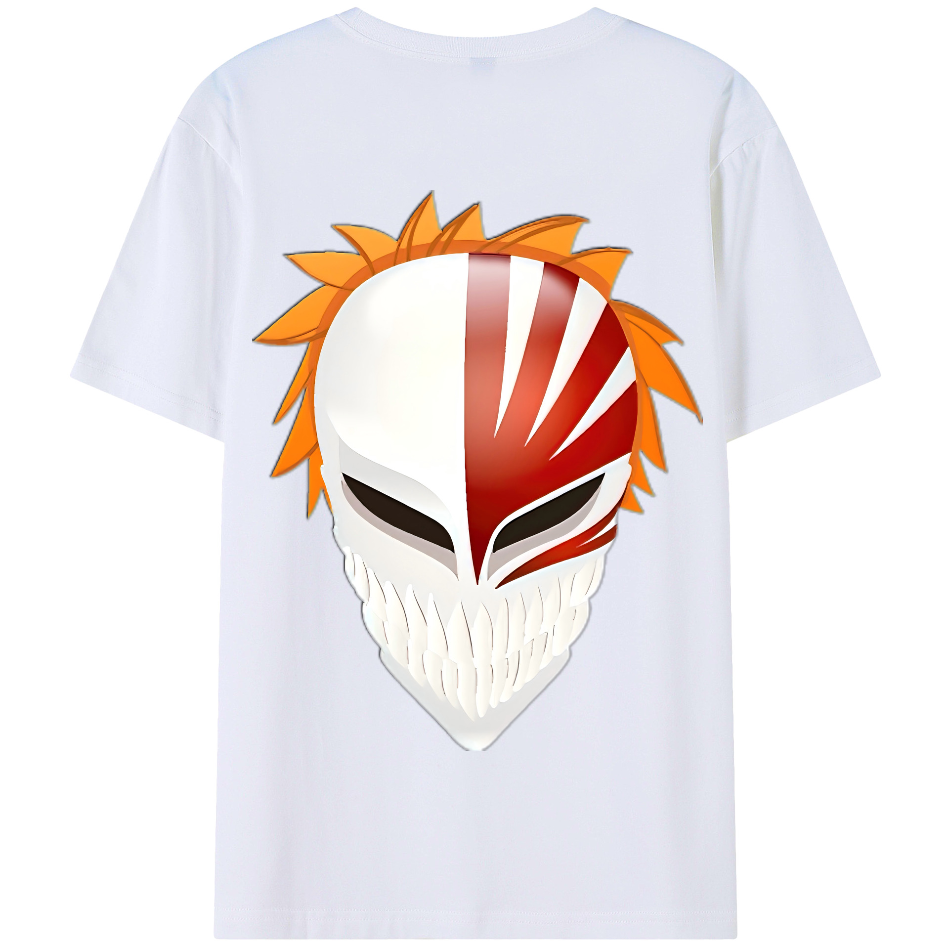 （画像用） ブリーチ 黒崎一護（くろさき いちご）BLEACH Kurosaki Ichigo 綿100％半袖Tシャツ（背面プリント）