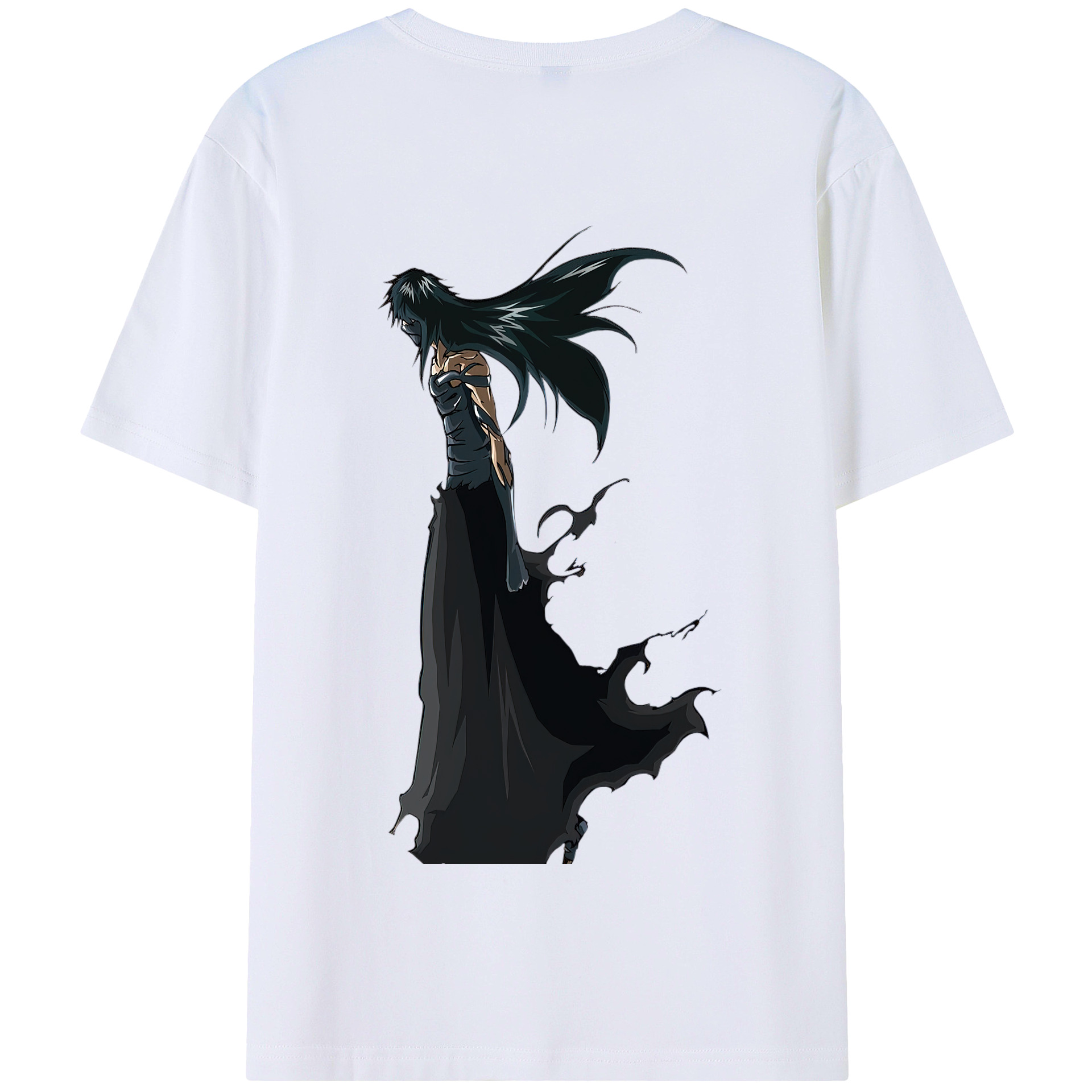 （画像用） ブリーチ 黒崎一護（くろさき いちご）BLEACH Kurosaki Ichigo 綿100％半袖Tシャツ（背面プリント）