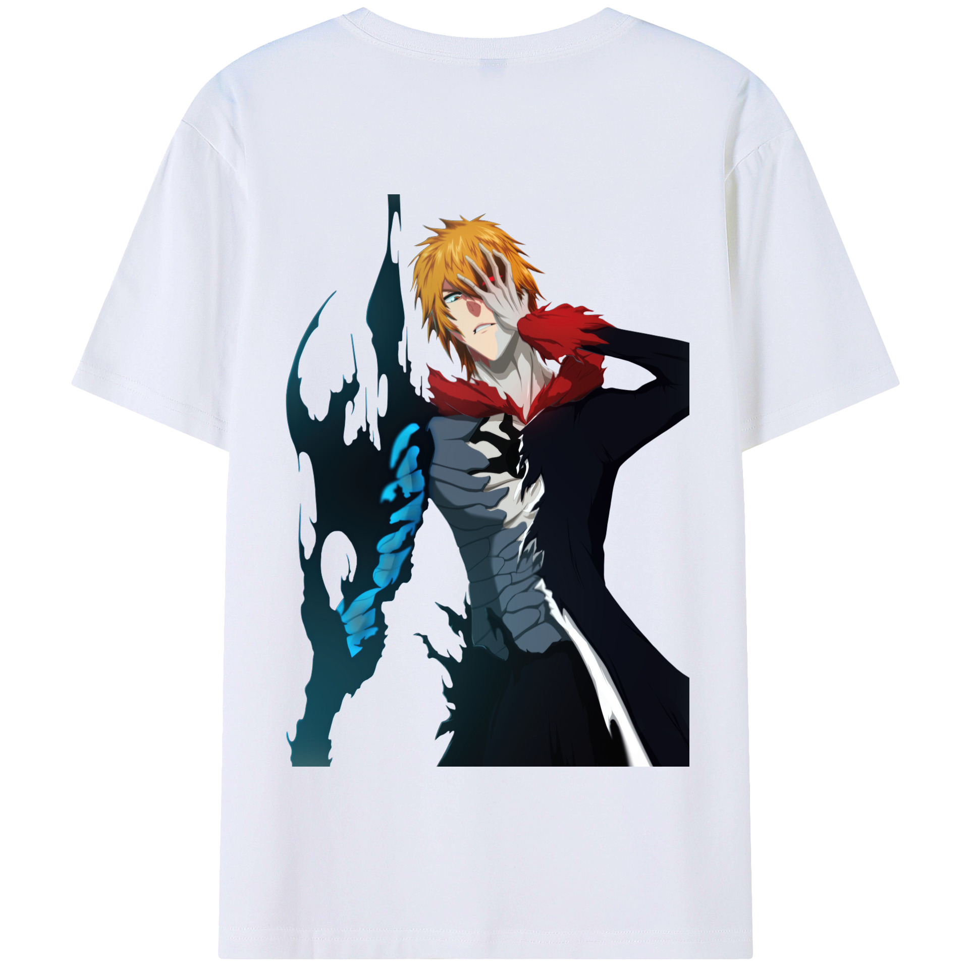 （画像用） ブリーチ 黒崎一護（くろさき いちご）BLEACH Kurosaki Ichigo 綿100％半袖Tシャツ（背面プリント）