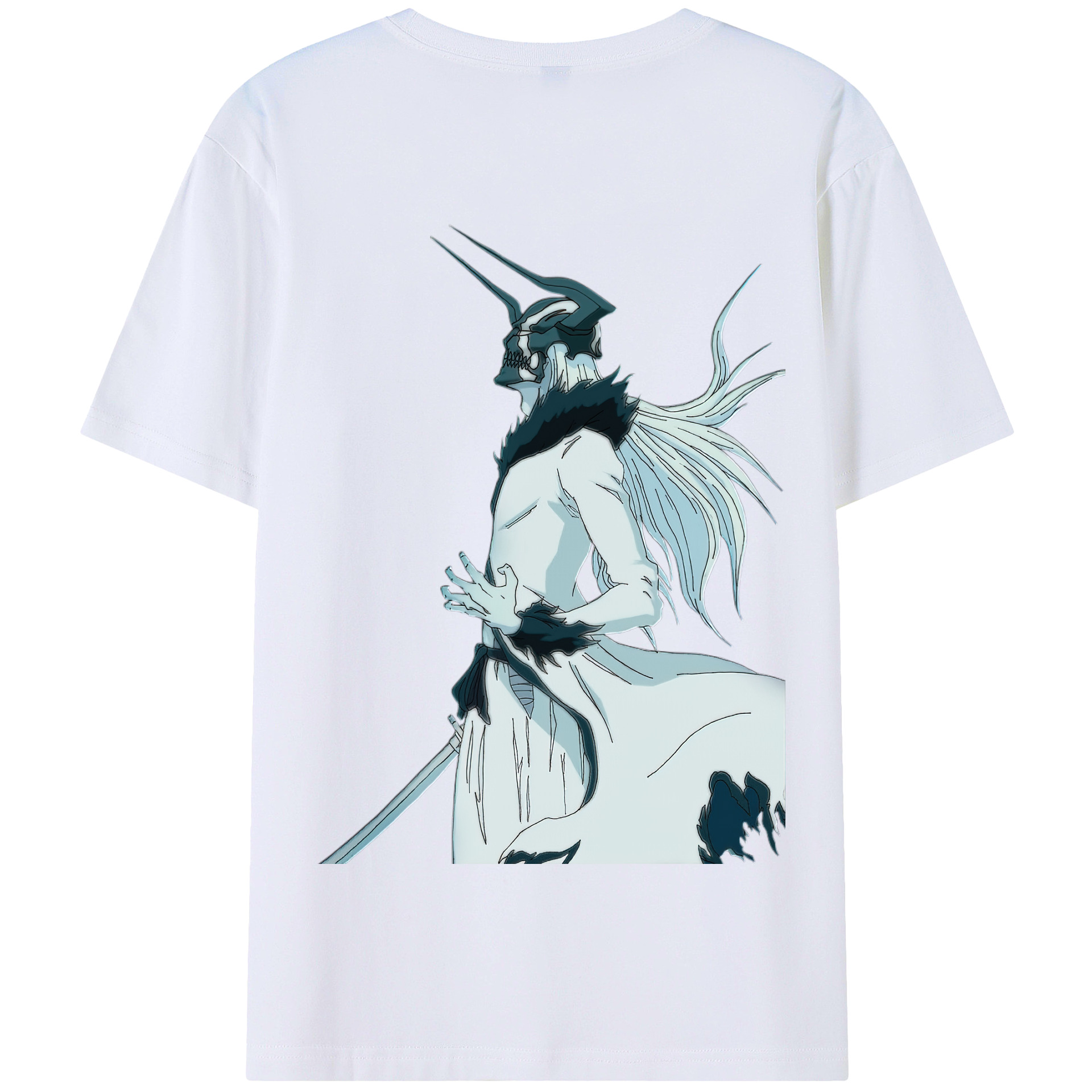 （画像用） ブリーチ 黒崎一護（くろさき いちご）BLEACH Kurosaki Ichigo 綿100％半袖Tシャツ（背面プリント）