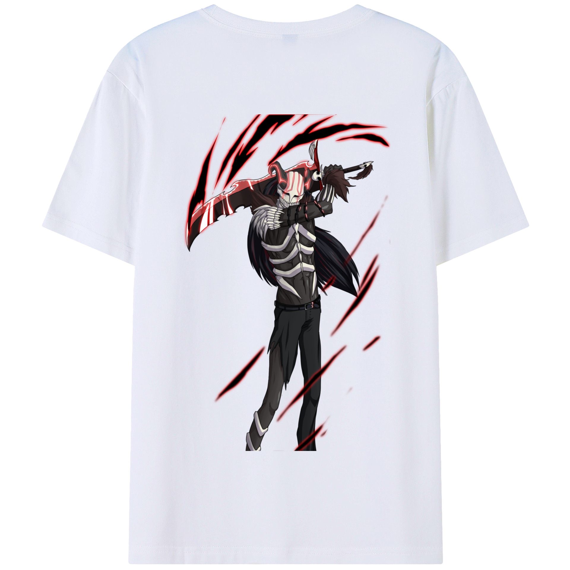 （画像用） ブリーチ 黒崎一護（くろさき いちご）BLEACH Kurosaki Ichigo 綿100％半袖Tシャツ（背面プリント）