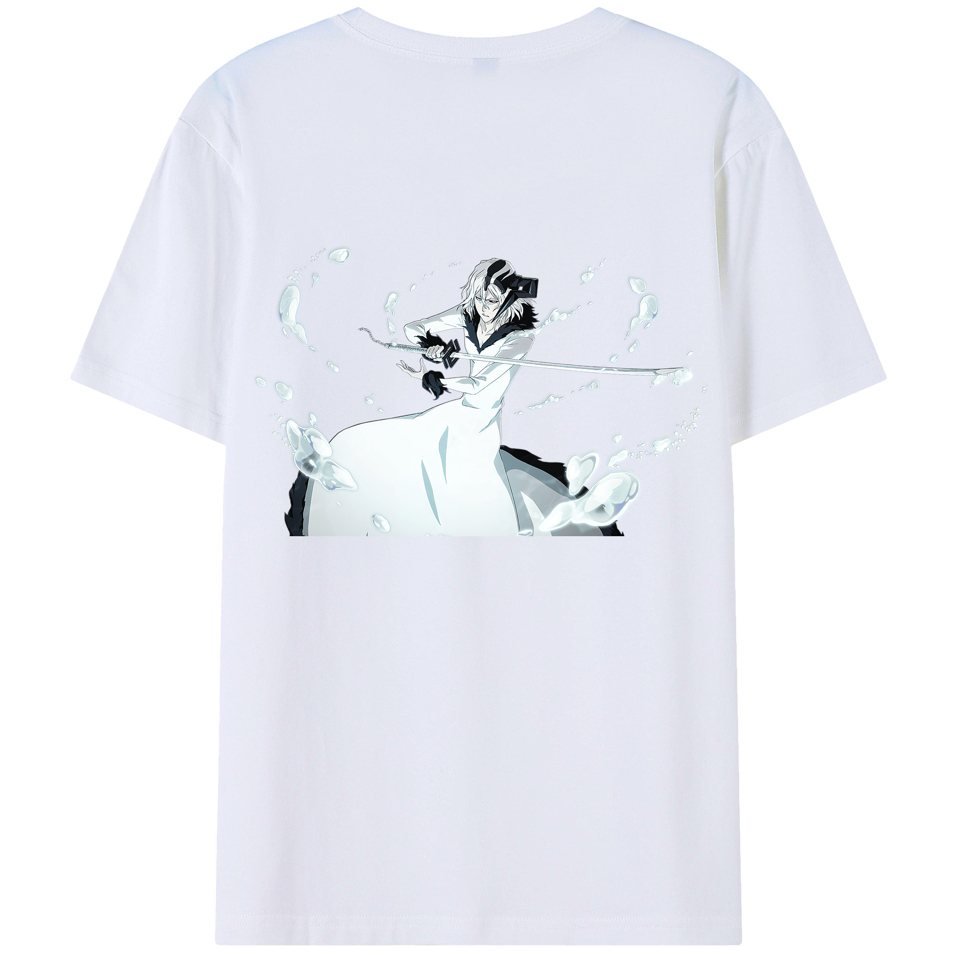 （画像用） ブリーチ 黒崎一護（くろさき いちご）BLEACH Kurosaki Ichigo 綿100％半袖Tシャツ（背面プリント）
