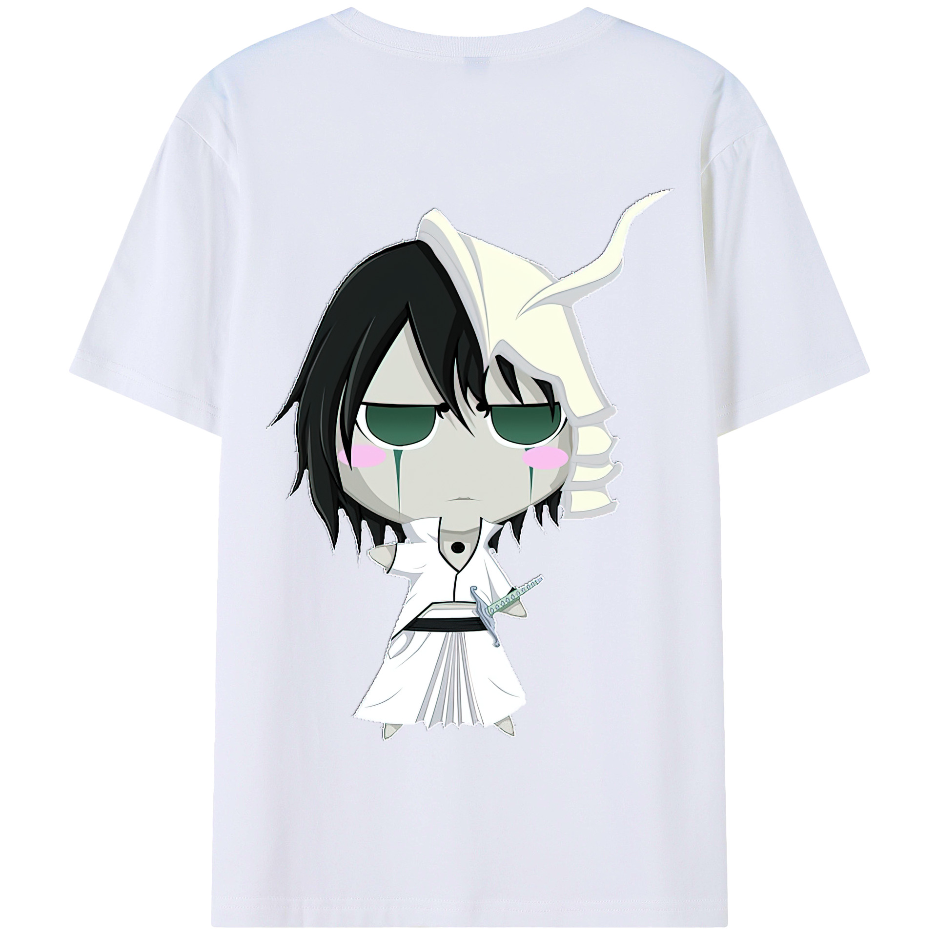 （画像用） ブリーチ ウルキオラ·シファー BLEACH Ulquiorra cifer 綿100％半袖Tシャツ（背面プリント）