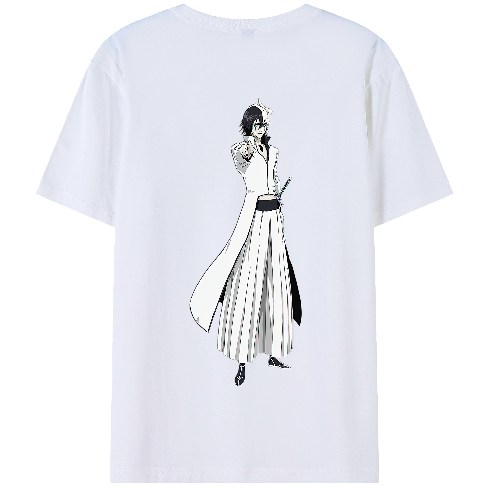 （画像用） ブリーチ ウルキオラ·シファー BLEACH Ulquiorra cifer 綿100％半袖Tシャツ（背面プリント）