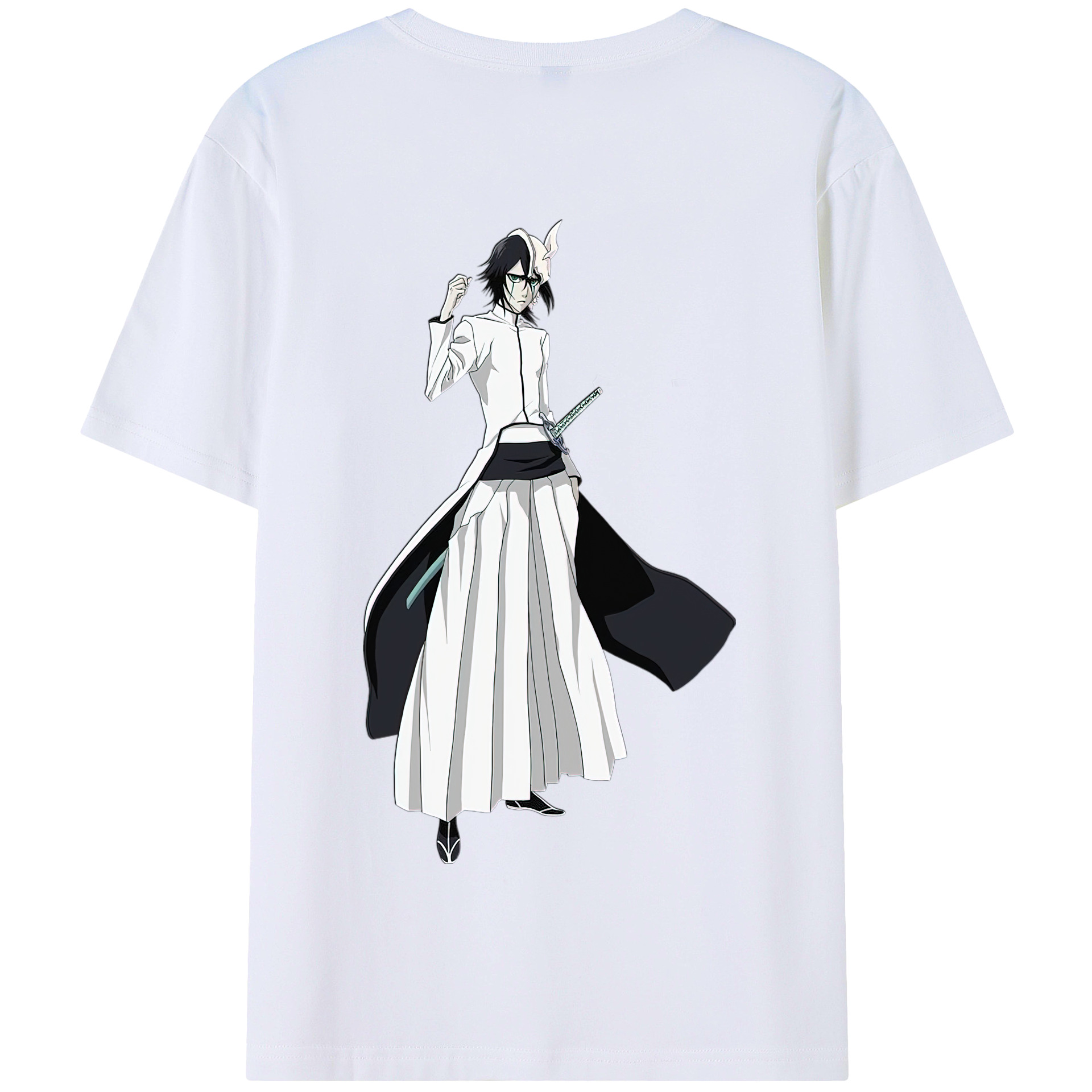 （画像用） ブリーチ ウルキオラ·シファー BLEACH Ulquiorra cifer 綿100％半袖Tシャツ（背面プリント）
