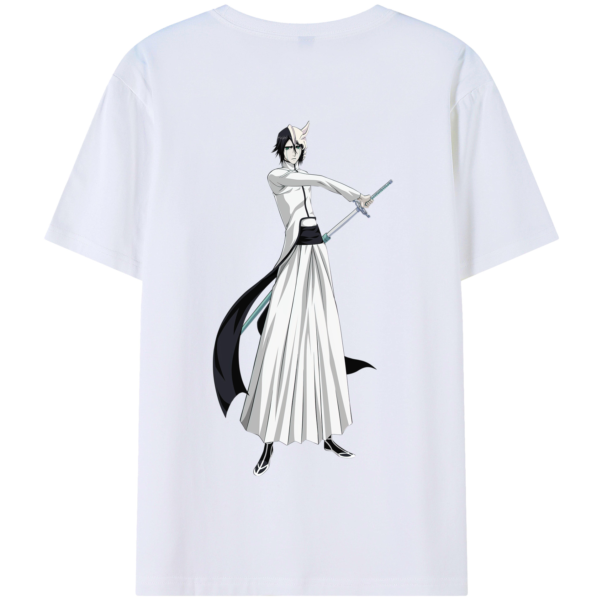 （画像用） ブリーチ ウルキオラ·シファー BLEACH Ulquiorra cifer 綿100％半袖Tシャツ（背面プリント）