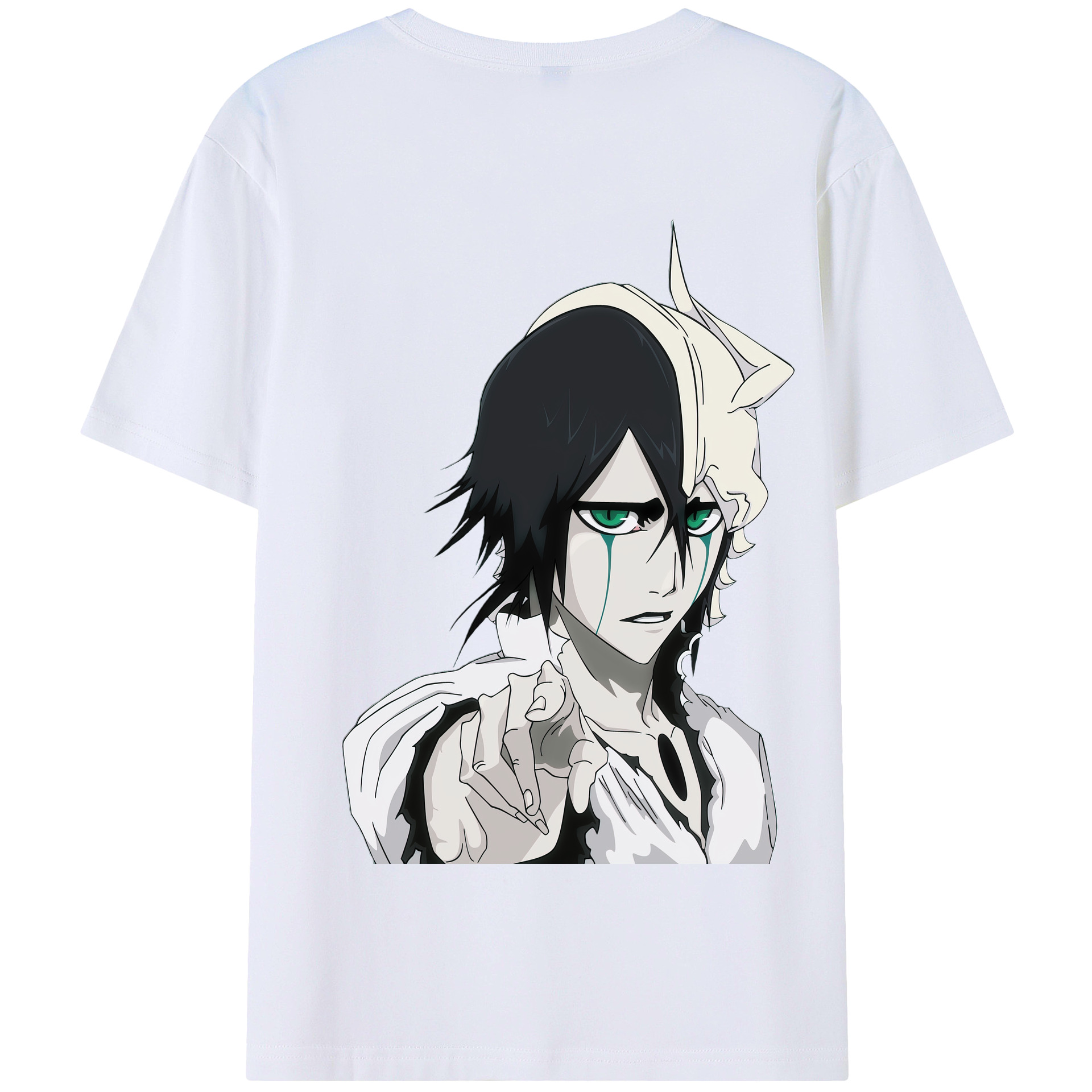 （画像用） ブリーチ ウルキオラ·シファー BLEACH Ulquiorra cifer 綿100％半袖Tシャツ（背面プリント）
