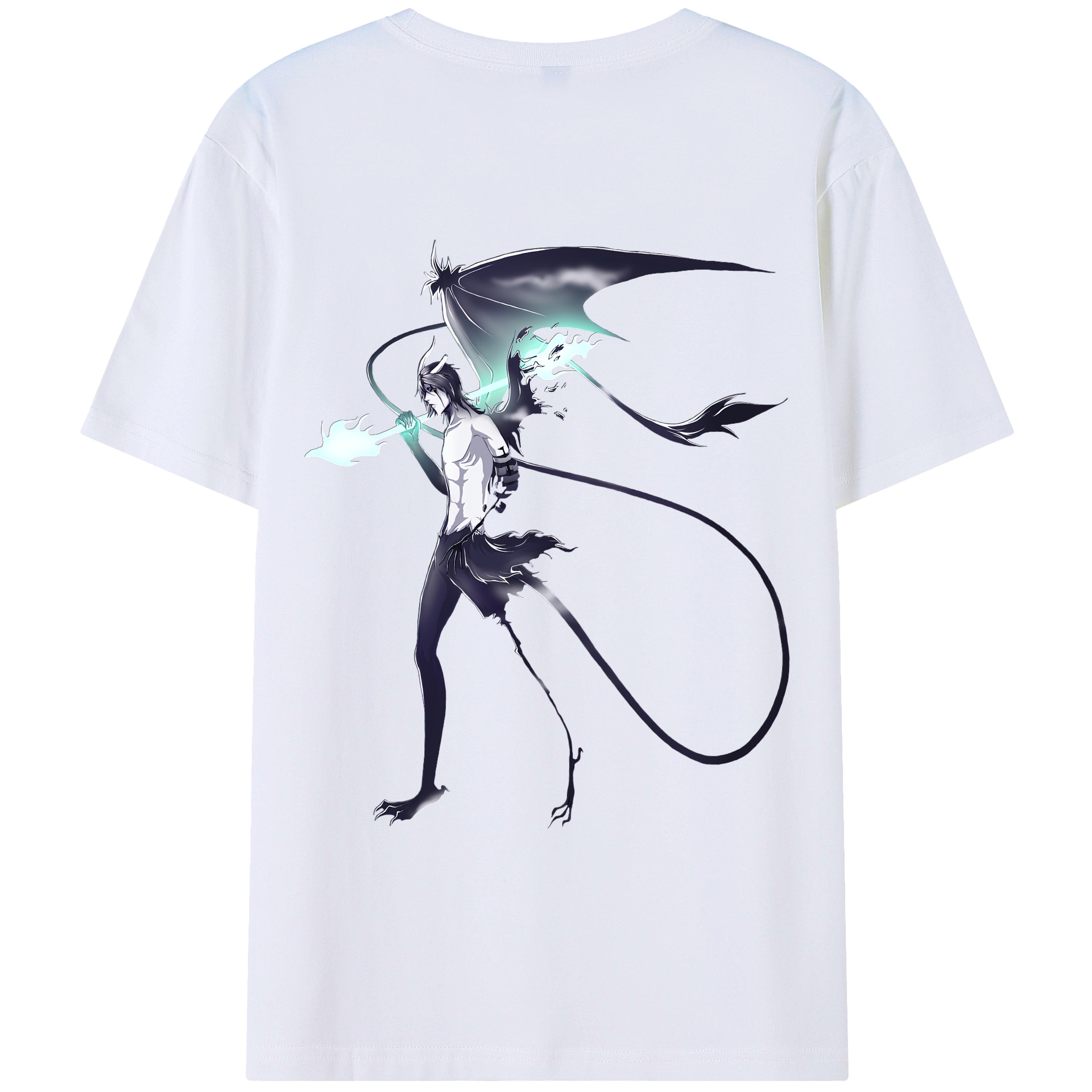 （画像用） ブリーチ ウルキオラ·シファー BLEACH Ulquiorra cifer 綿100％半袖Tシャツ（背面プリント）