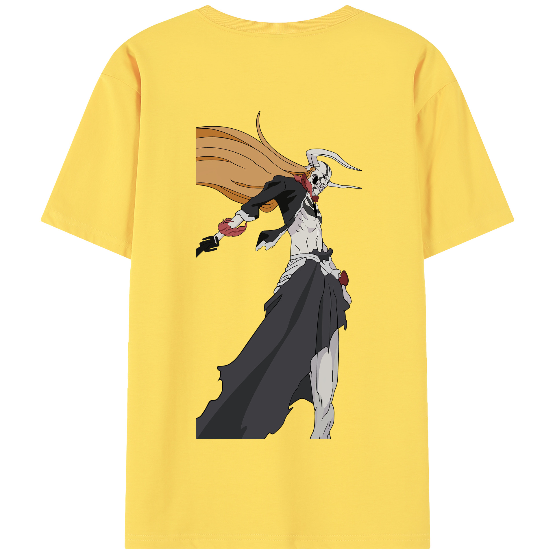 （画像用） ブリーチ 黒崎一護（くろさき いちご）BLEACH Kurosaki Ichigo 綿100％半袖Tシャツ（背面プリント）