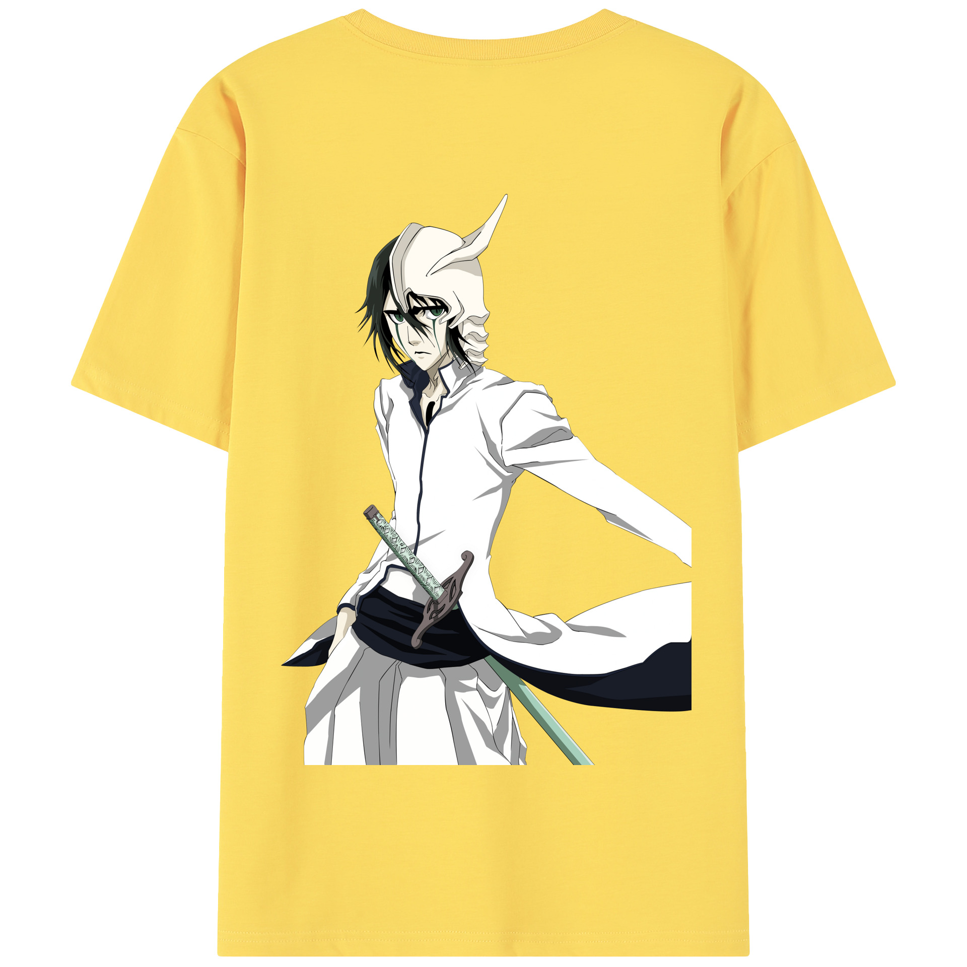 （画像用） ブリーチ ウルキオラ·シファー BLEACH Ulquiorra cifer 綿100％半袖Tシャツ（背面プリント）