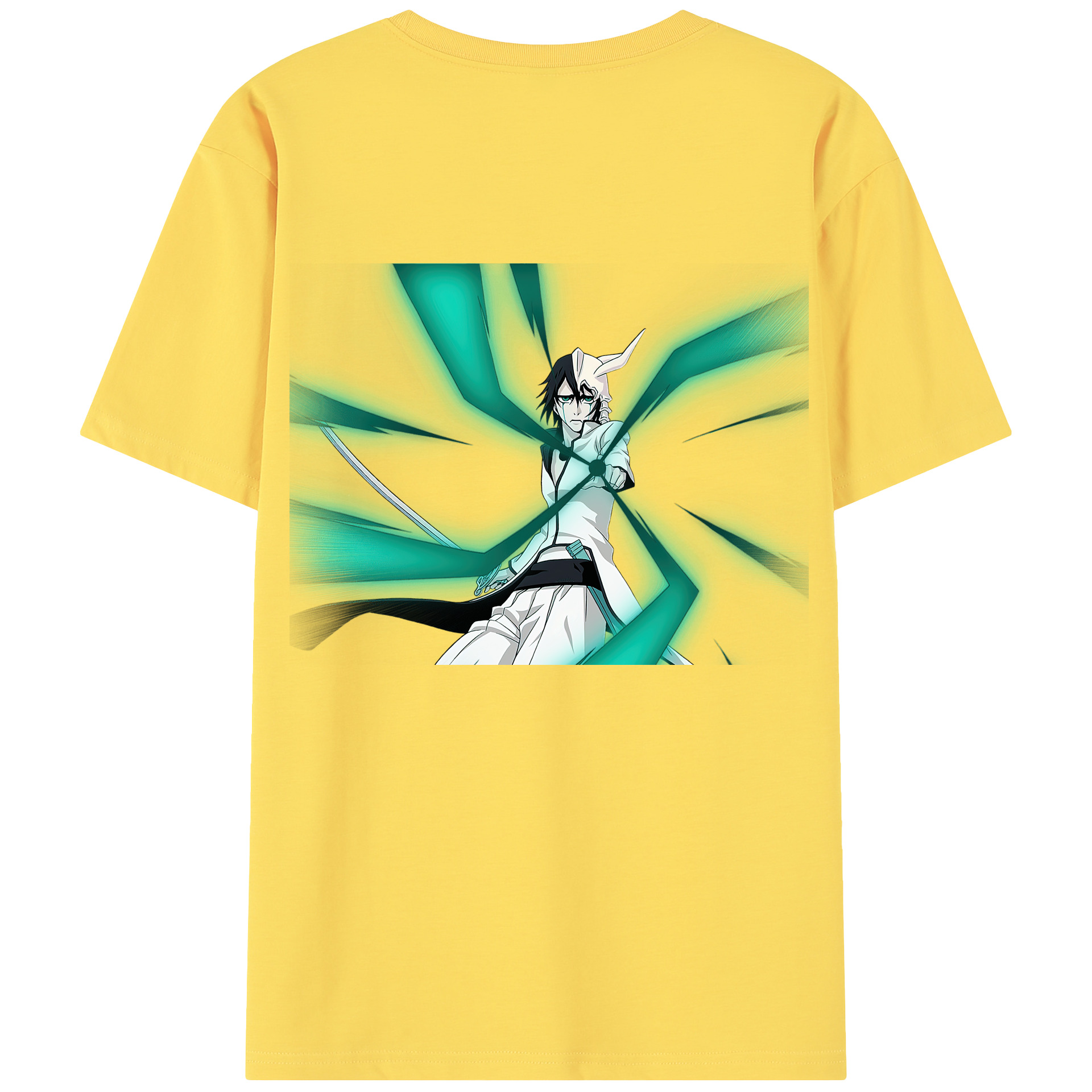 （画像用） ブリーチ ウルキオラ·シファー BLEACH Ulquiorra cifer 綿100％半袖Tシャツ（背面プリント）