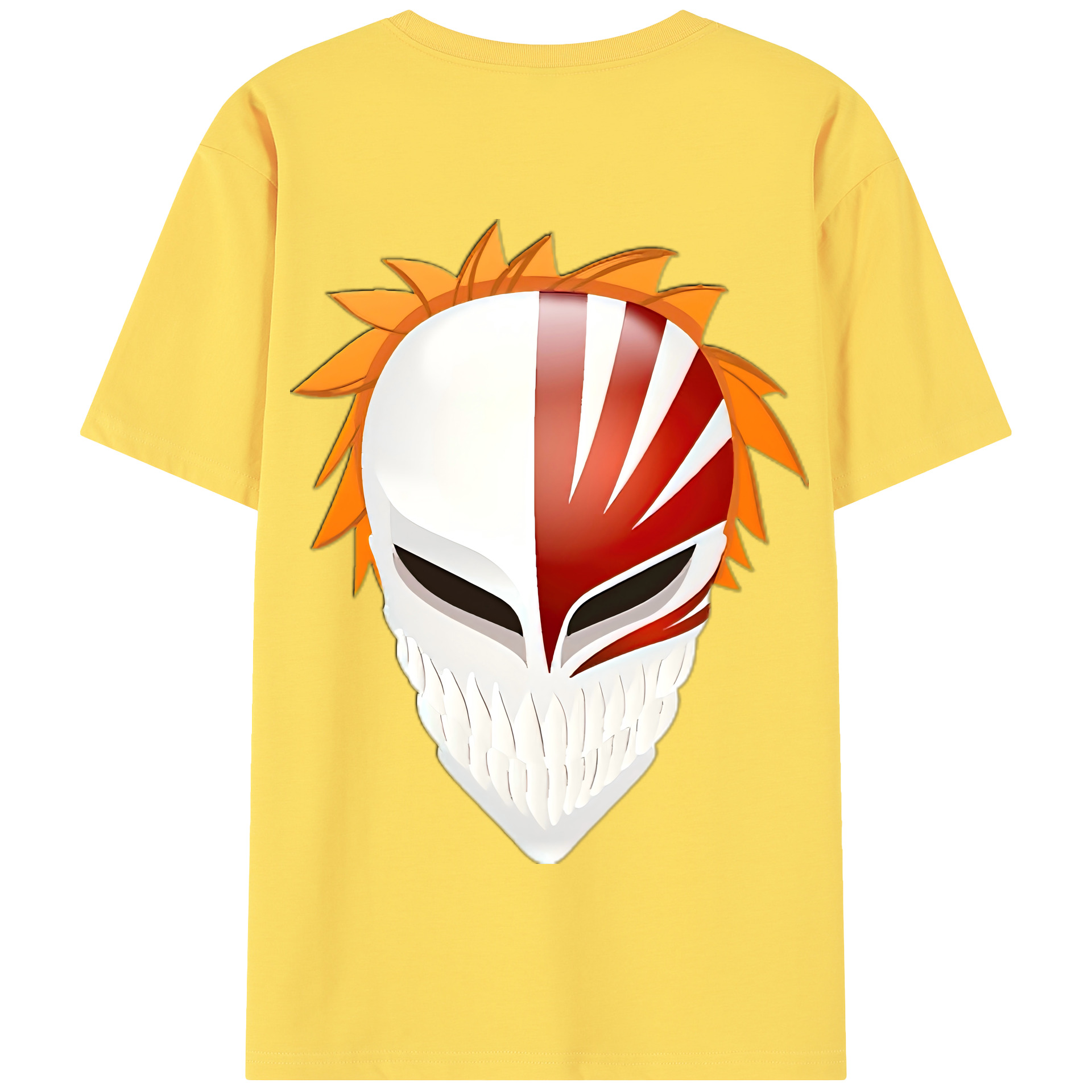 （画像用） ブリーチ 黒崎一護（くろさき いちご）BLEACH Kurosaki Ichigo 綿100％半袖Tシャツ（背面プリント）