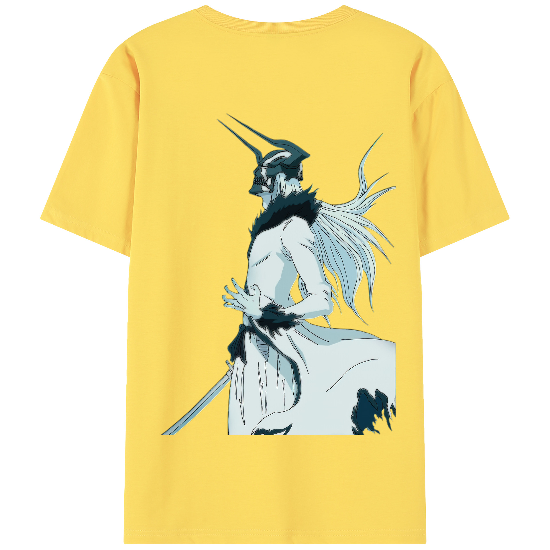 （画像用） ブリーチ 黒崎一護（くろさき いちご）BLEACH Kurosaki Ichigo 綿100％半袖Tシャツ（背面プリント）