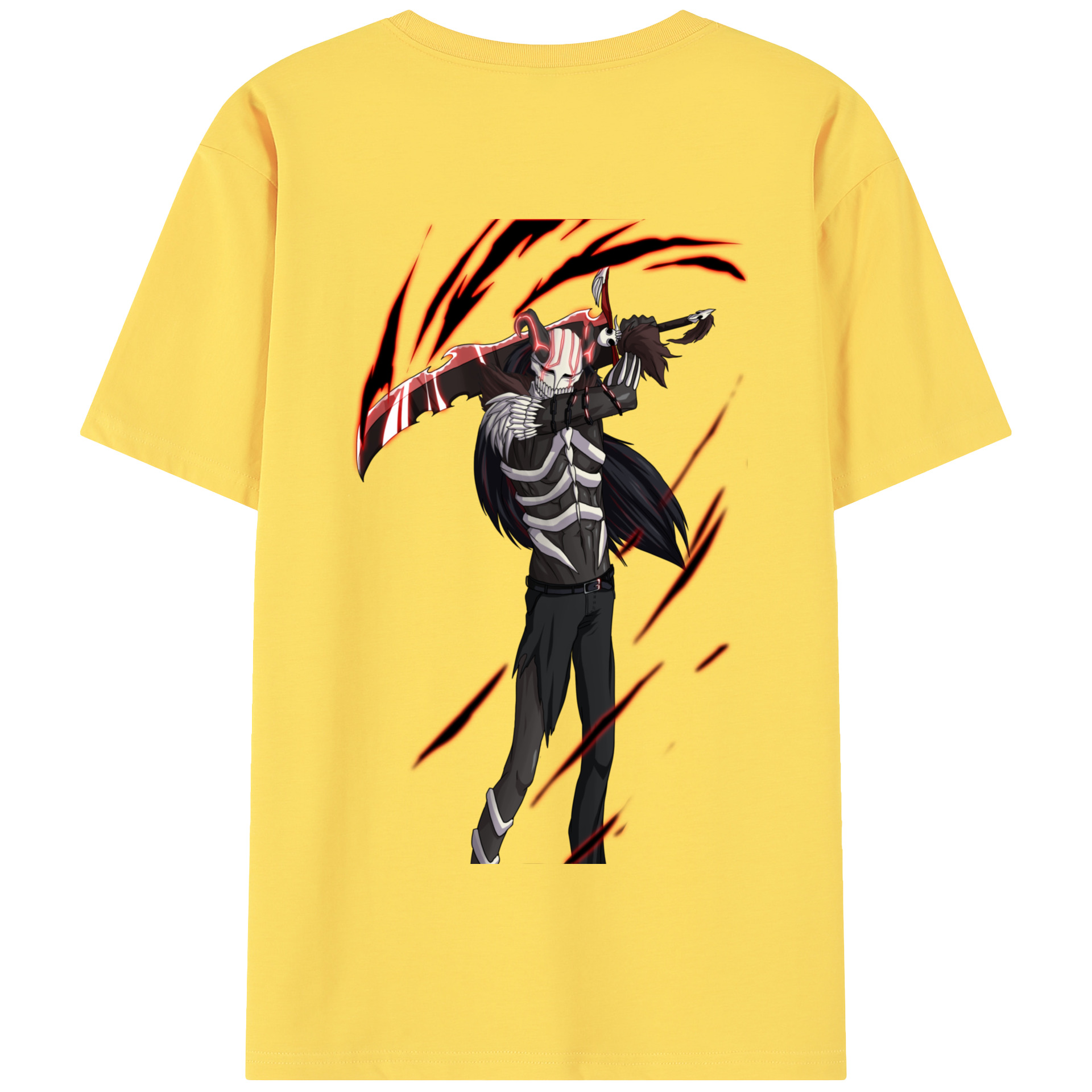 （画像用） ブリーチ 黒崎一護（くろさき いちご）BLEACH Kurosaki Ichigo 綿100％半袖Tシャツ（背面プリント）