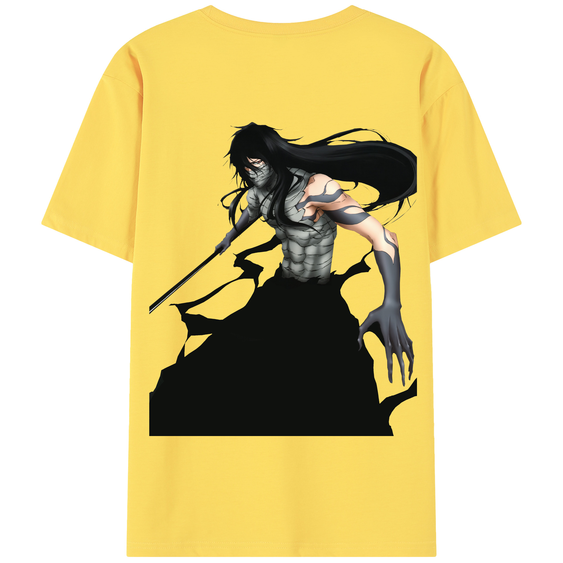 （画像用） ブリーチ 黒崎一護（くろさき いちご）BLEACH Kurosaki Ichigo 綿100％半袖Tシャツ（背面プリント）
