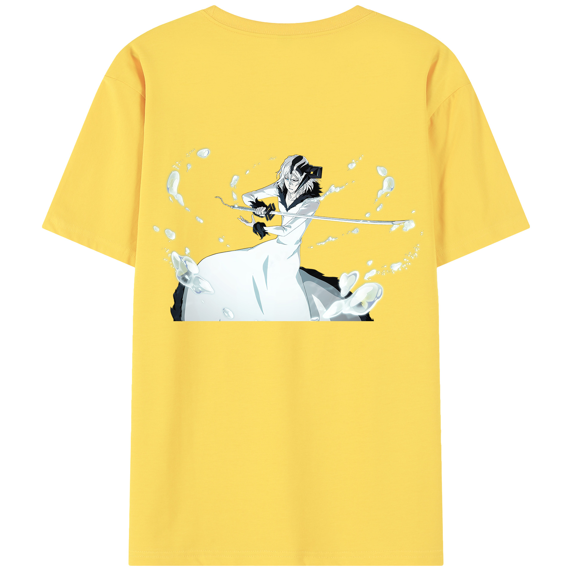 （画像用） ブリーチ 黒崎一護（くろさき いちご）BLEACH Kurosaki Ichigo 綿100％半袖Tシャツ（背面プリント）