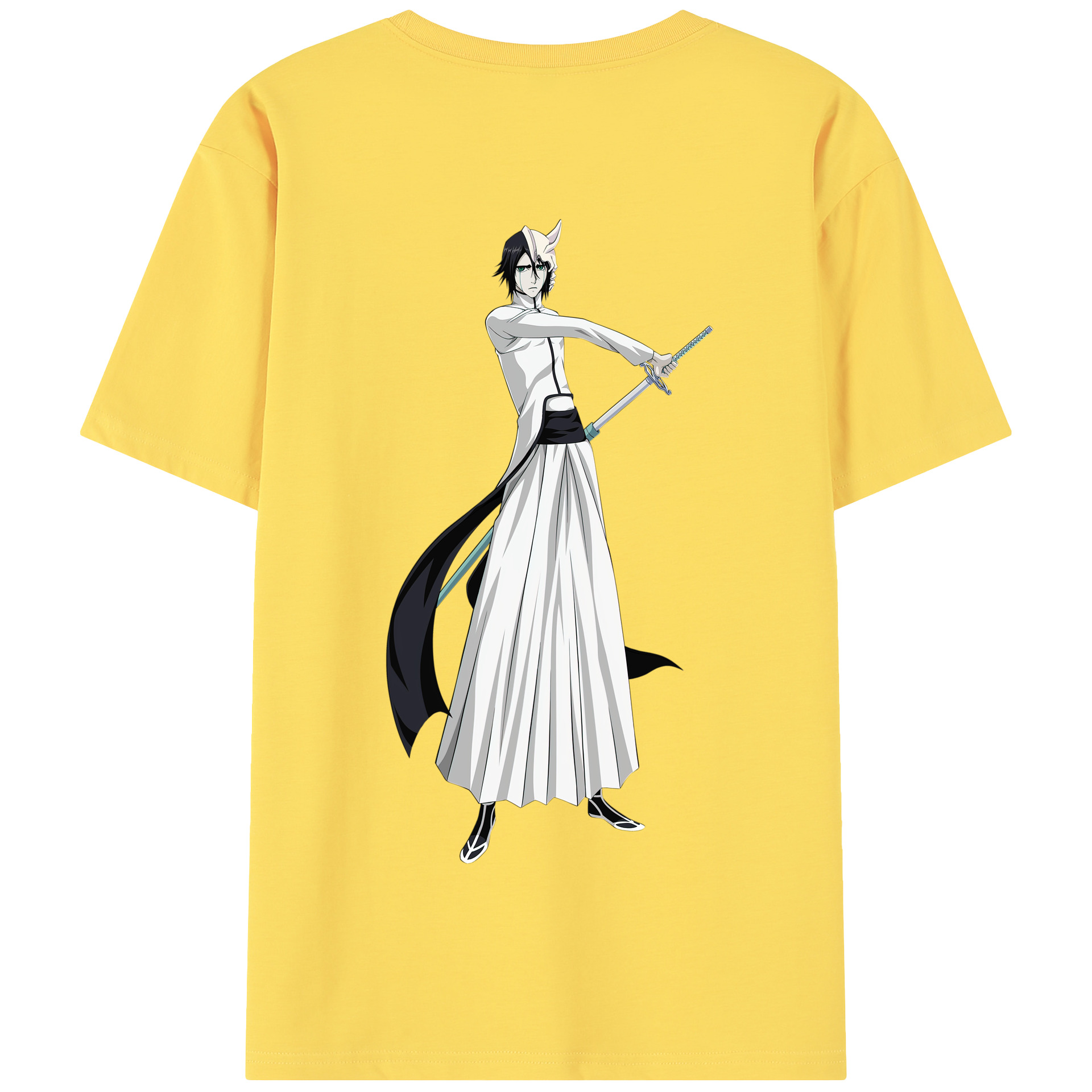 （画像用） ブリーチ ウルキオラ·シファー BLEACH Ulquiorra cifer 綿100％半袖Tシャツ（背面プリント）