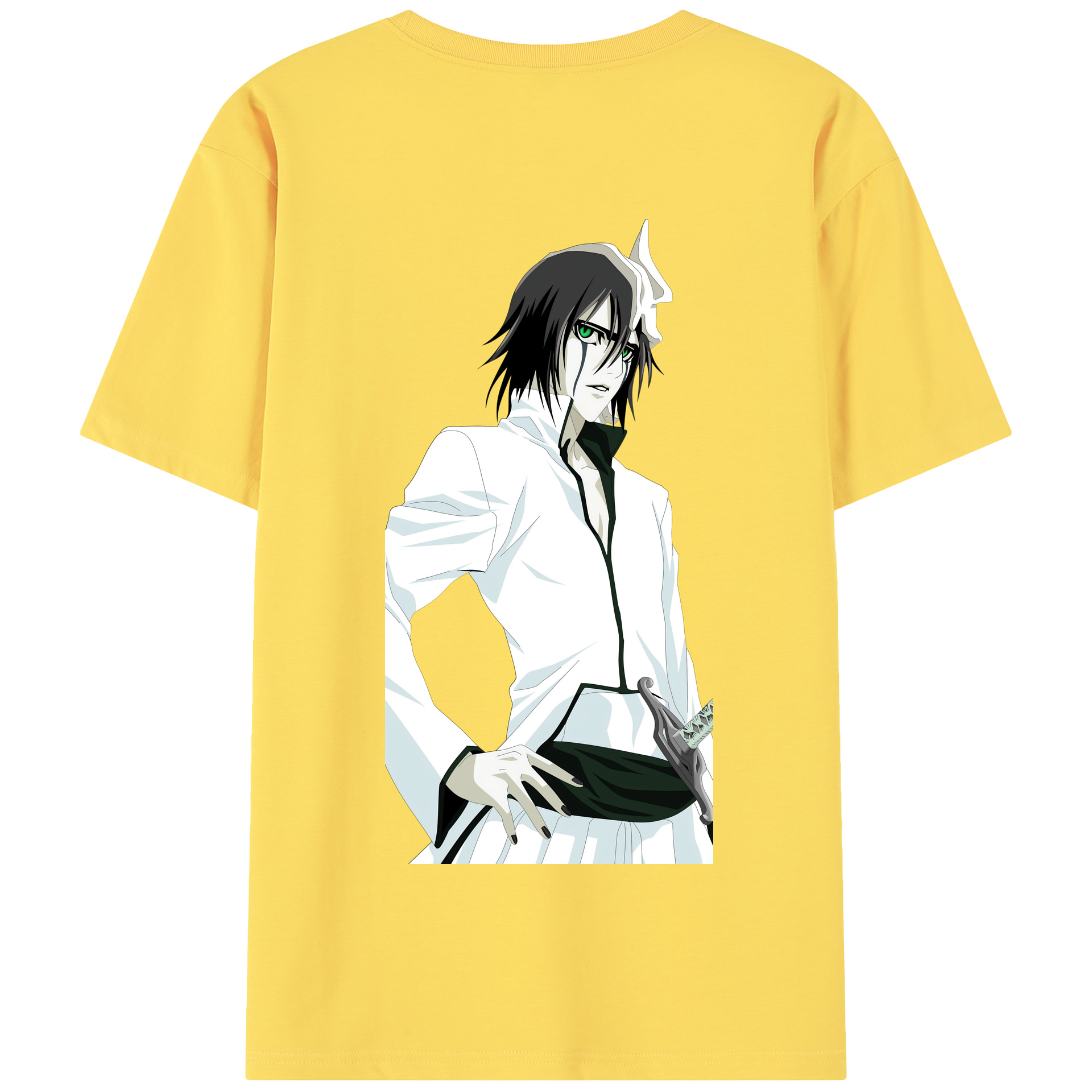 （画像用） ブリーチ ウルキオラ·シファー BLEACH Ulquiorra cifer 綿100％半袖Tシャツ（背面プリント）