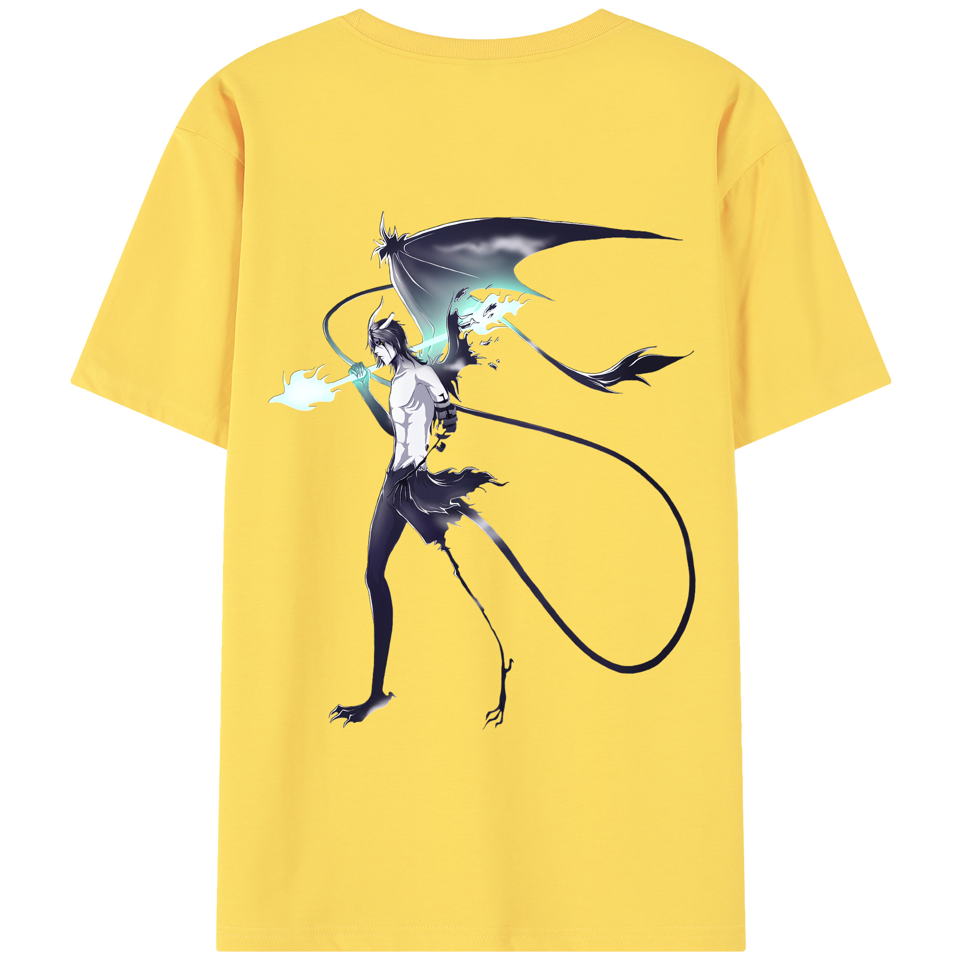 （画像用） ブリーチ ウルキオラ·シファー BLEACH Ulquiorra cifer 綿100％半袖Tシャツ（背面プリント）