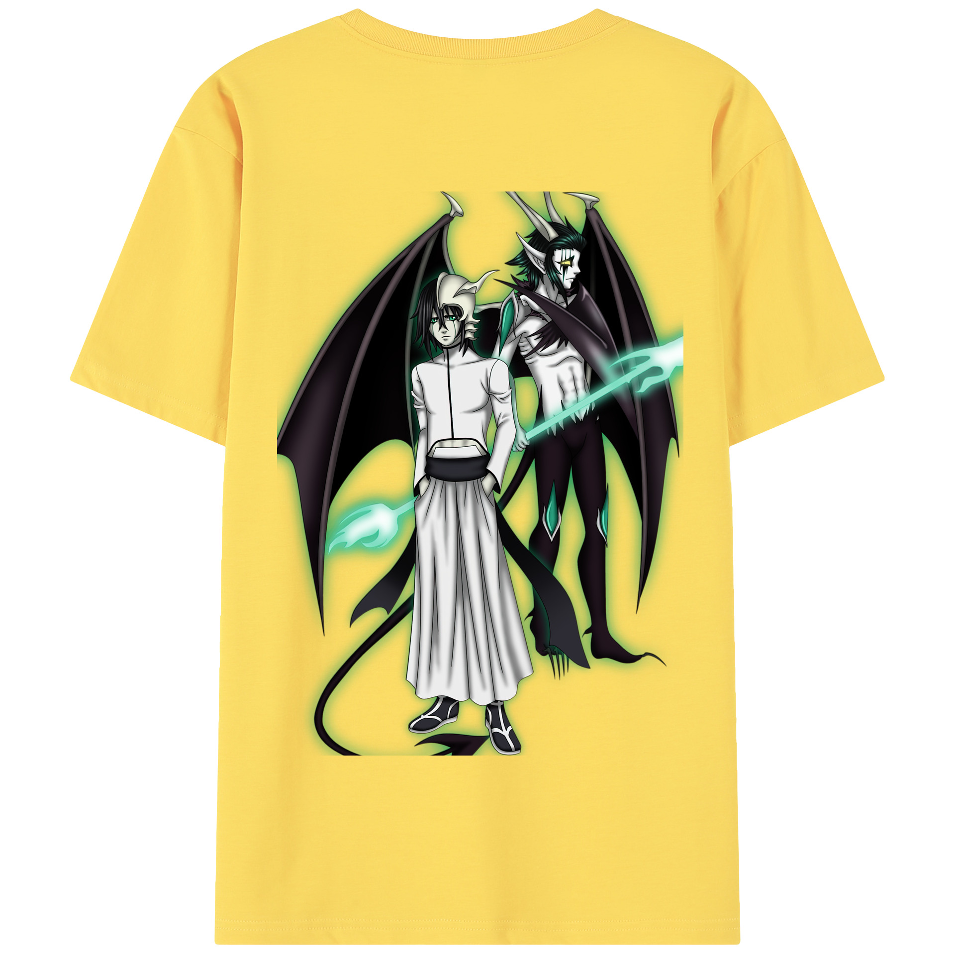 （画像用） ブリーチ ウルキオラ·シファー BLEACH Ulquiorra cifer 綿100％半袖Tシャツ（背面プリント）