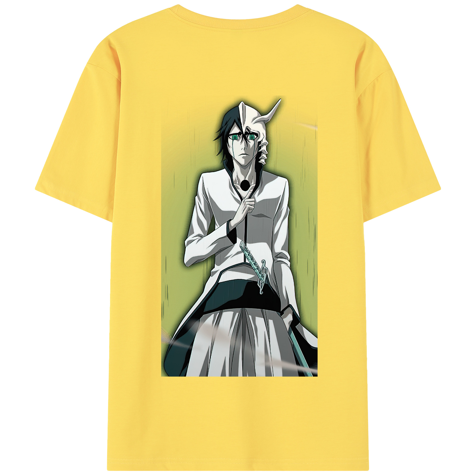 （画像用） ブリーチ ウルキオラ·シファー BLEACH Ulquiorra cifer 綿100％半袖Tシャツ（背面プリント）