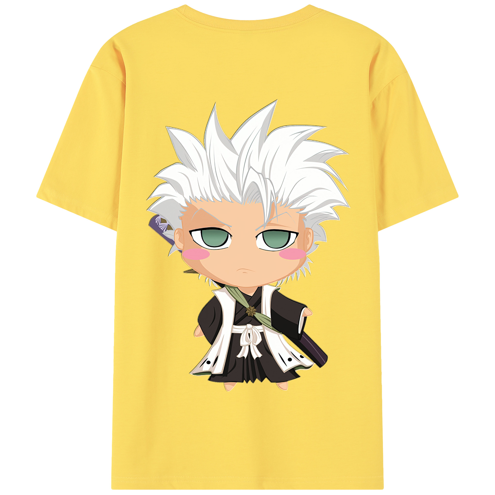 （画像用） ブリーチ 日番谷冬獅郎（ひつがや とうしろう） BLEACH Hitsugaya Toushirou 綿100％半袖Tシャツ（背面プリント）