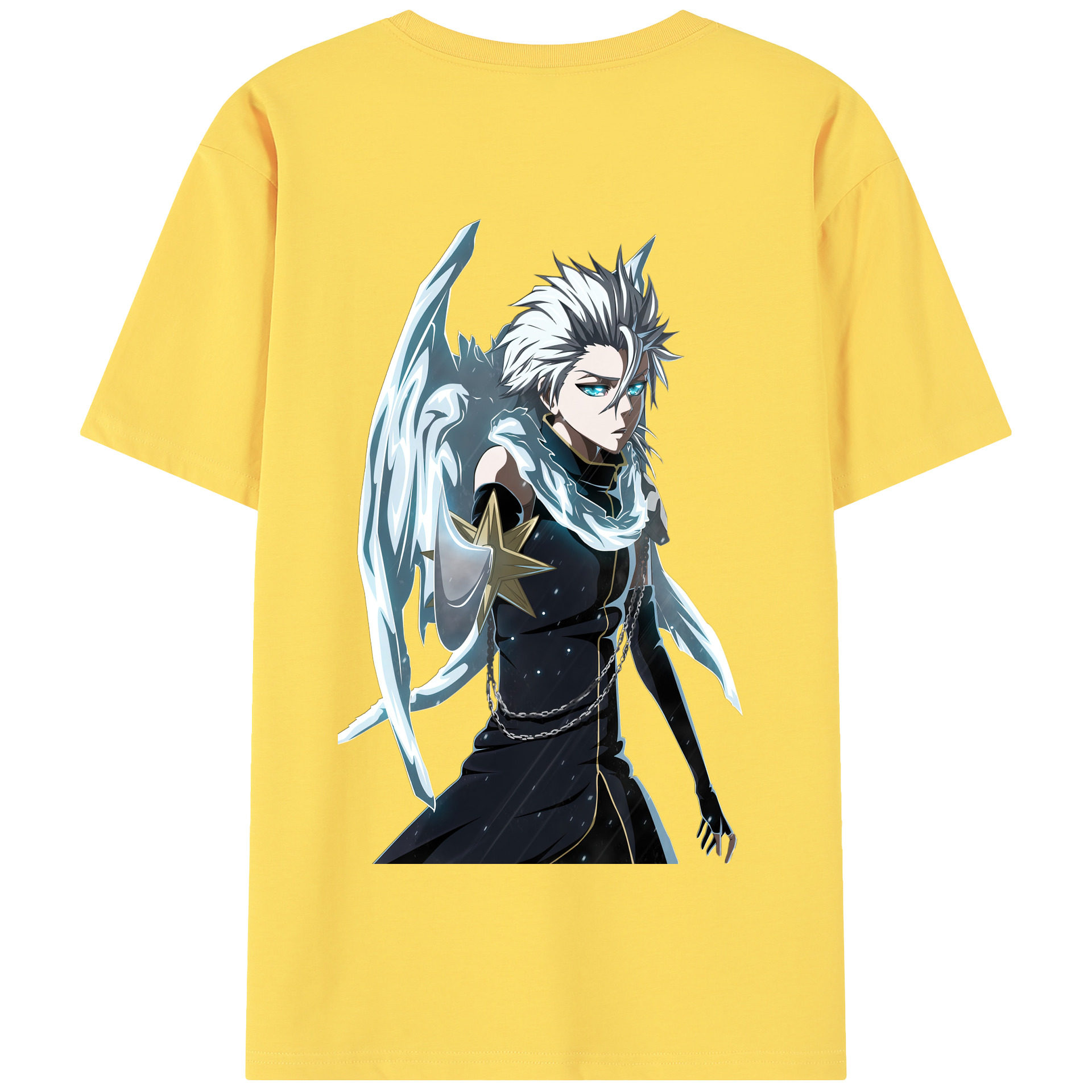 （画像用） ブリーチ 日番谷冬獅郎（ひつがや とうしろう） BLEACH Hitsugaya Toushirou 綿100％半袖Tシャツ（背面プリント）