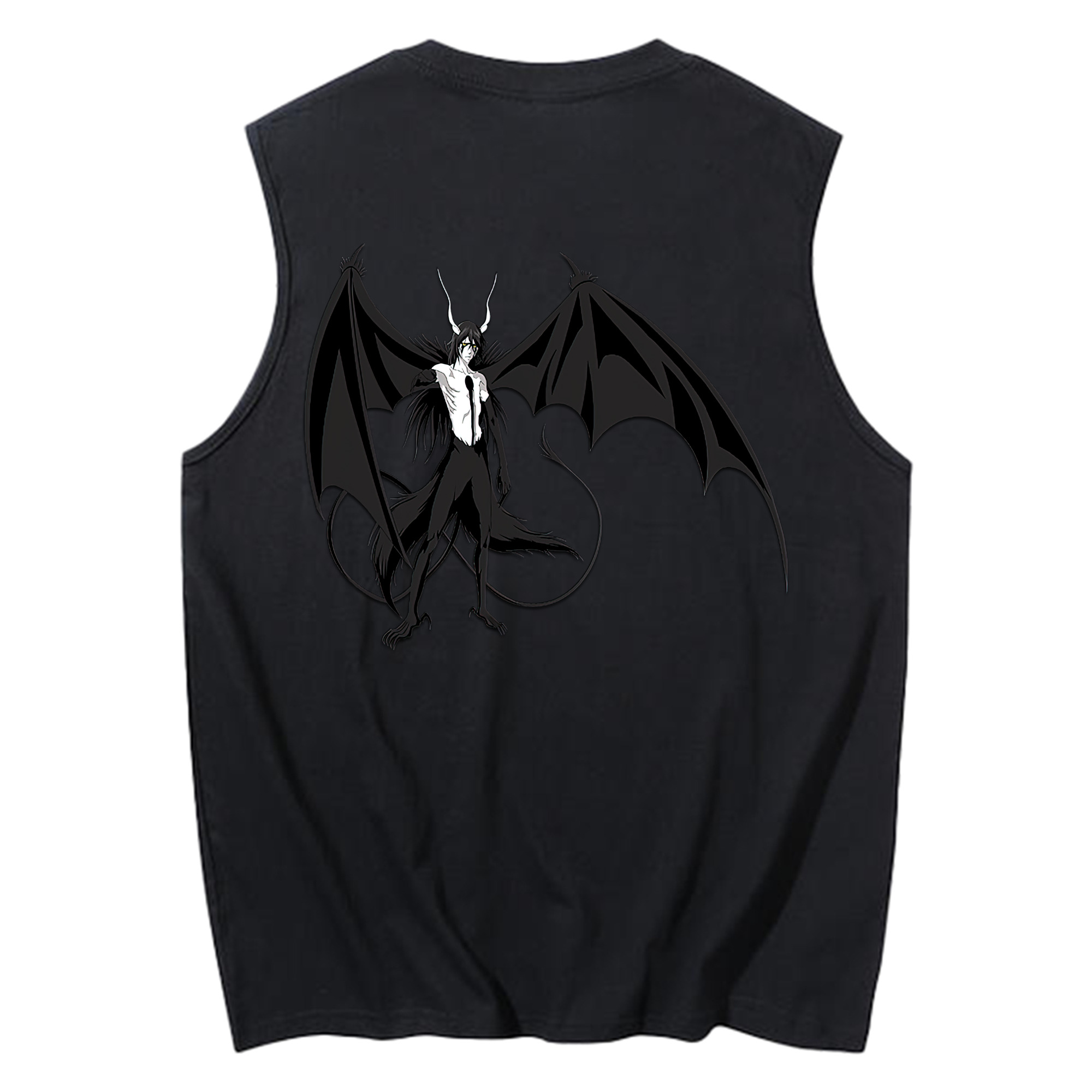 （画像用） ブリーチ ウルキオラ·シファー BLEACH Ulquiorra cifer コットン100％タンクトップ（背面プリント）