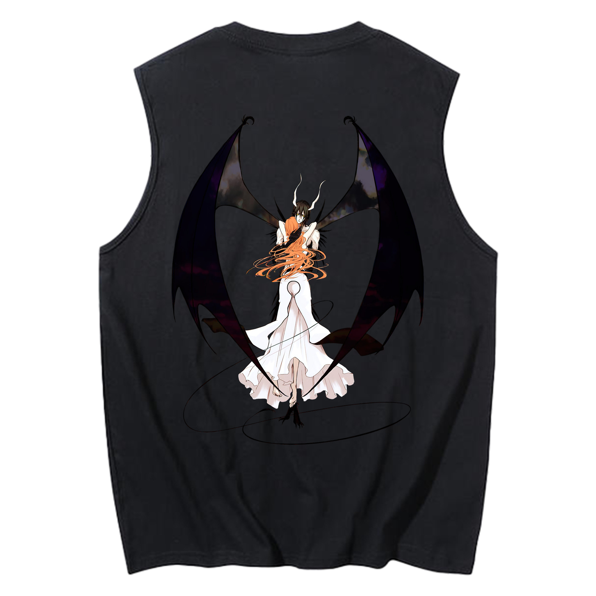 （画像用） ブリーチ ウルキオラ·シファー BLEACH Ulquiorra cifer コットン100％タンクトップ（背面プリント）
