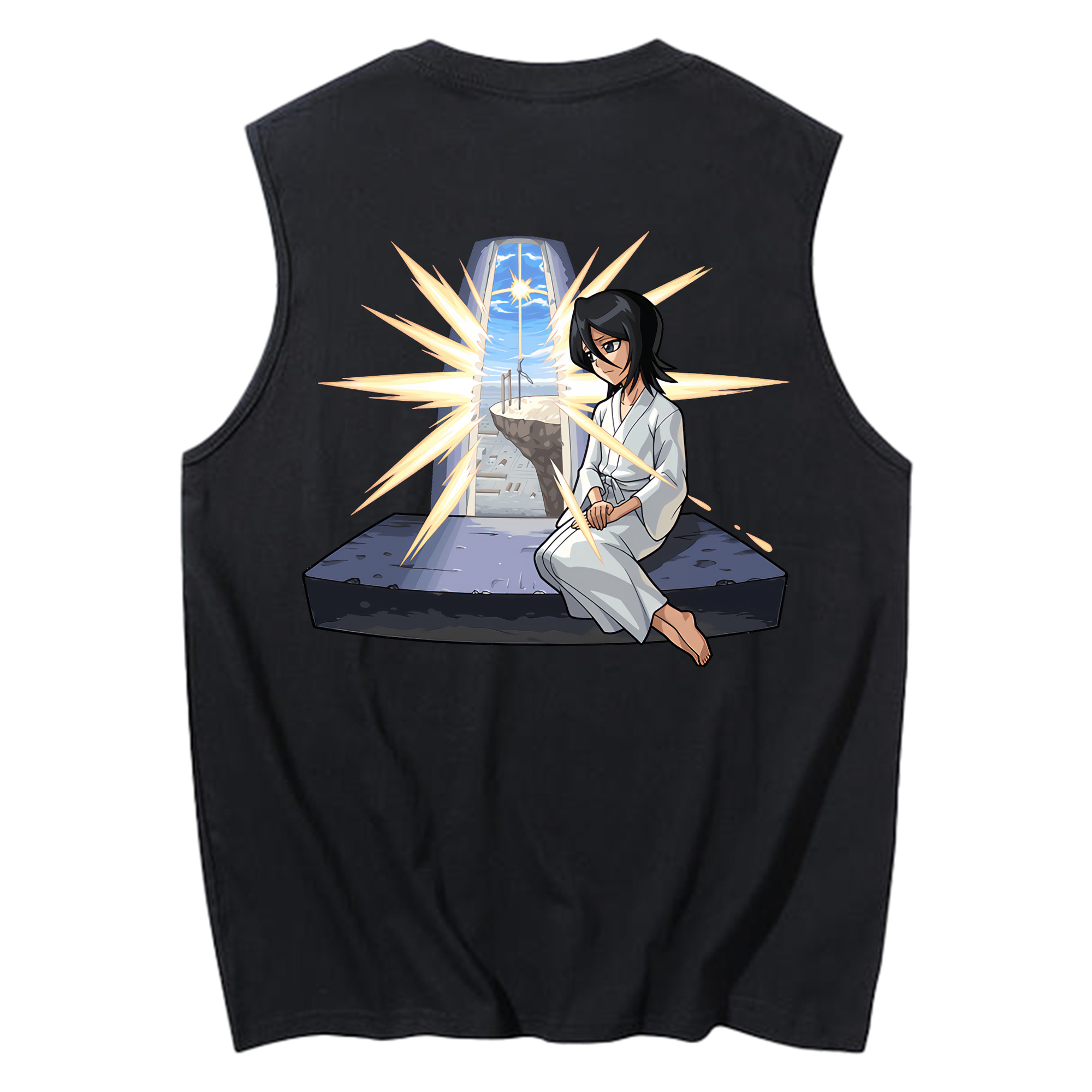 （画像用） ブリーチ 朽木ルキア BLEACH Kuchiki Rukia コットン100％タンクトップ（背面プリント）