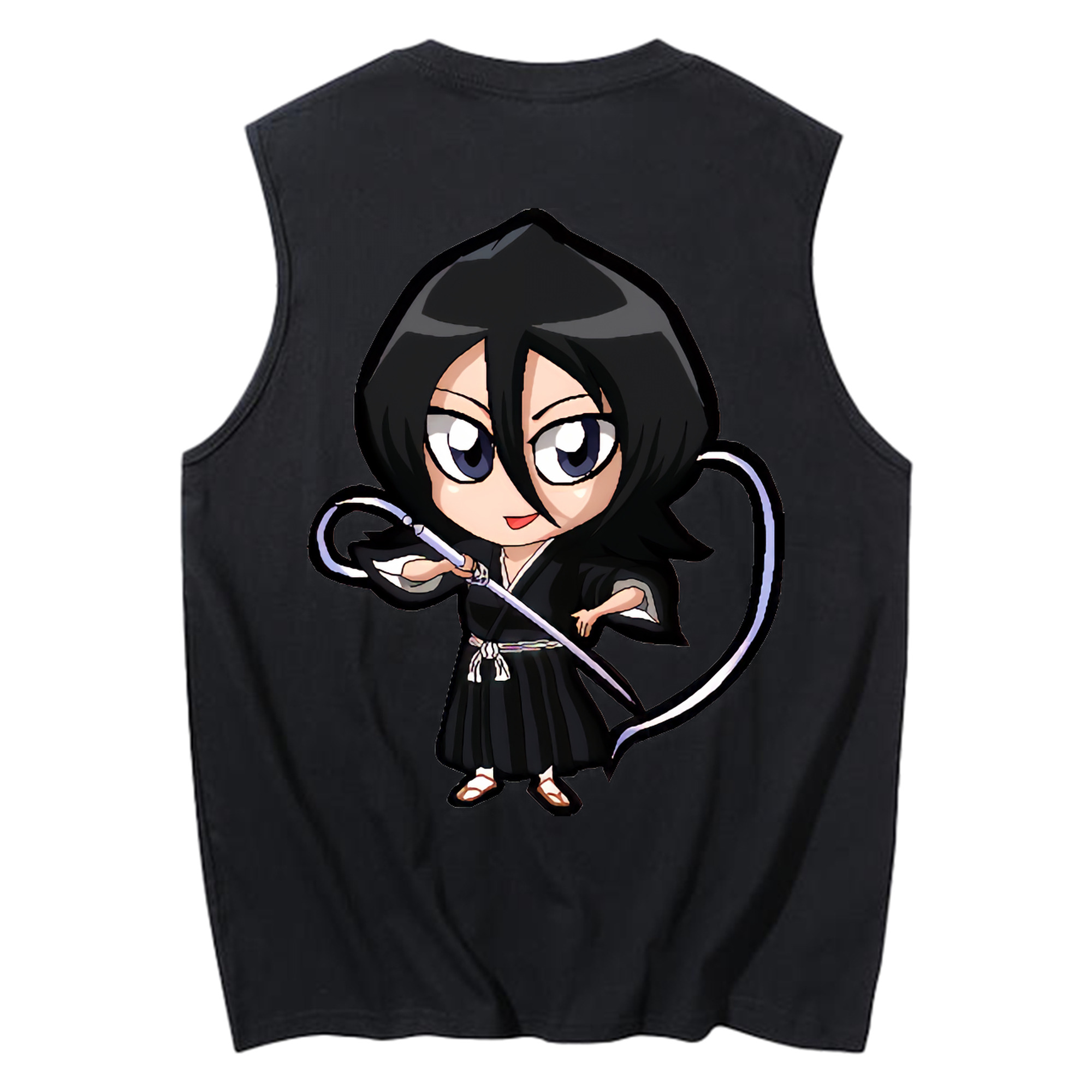 （画像用） ブリーチ 朽木ルキア BLEACH Kuchiki Rukia コットン100％タンクトップ（背面プリント）