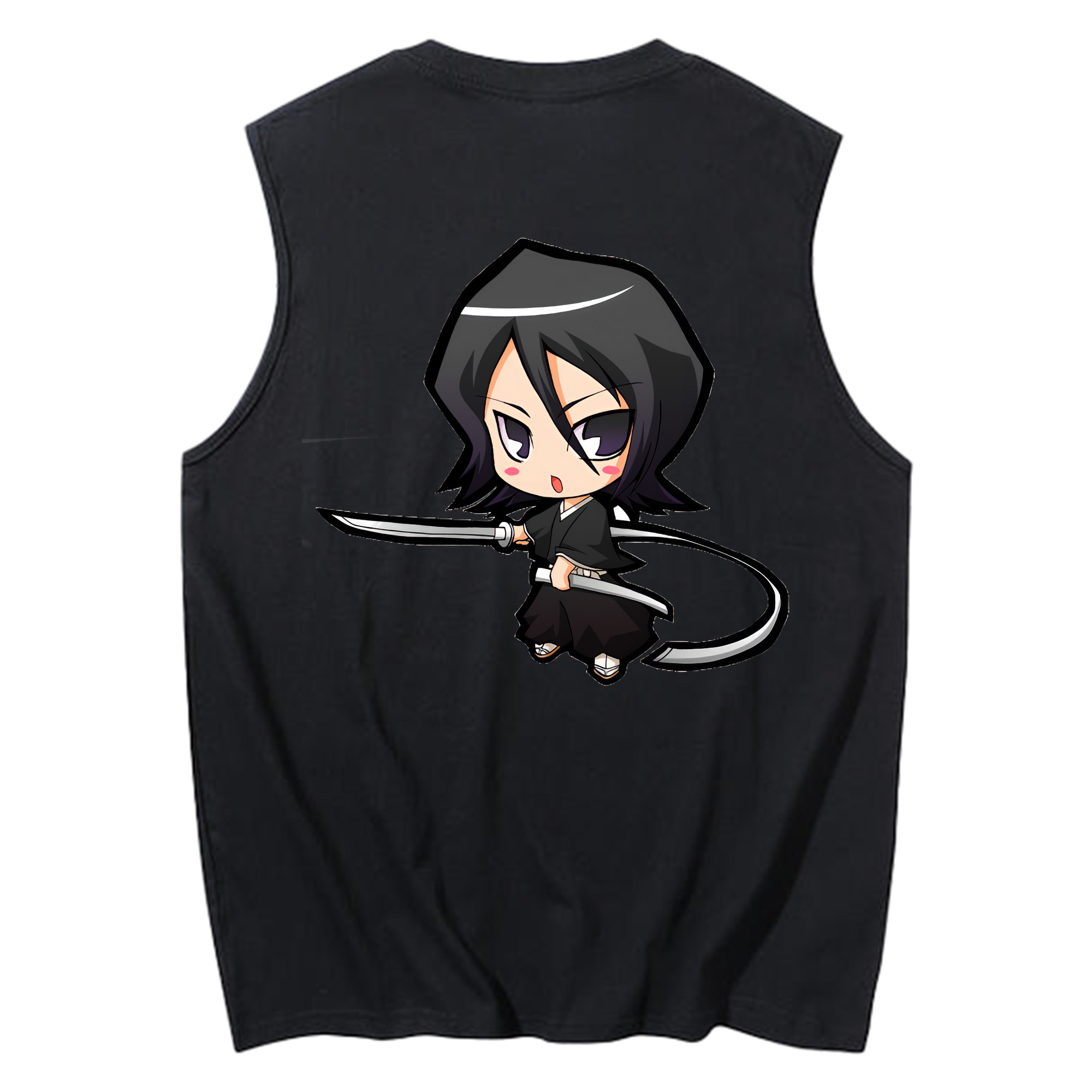 （画像用） ブリーチ 朽木ルキア BLEACH Kuchiki Rukia コットン100％タンクトップ（背面プリント）