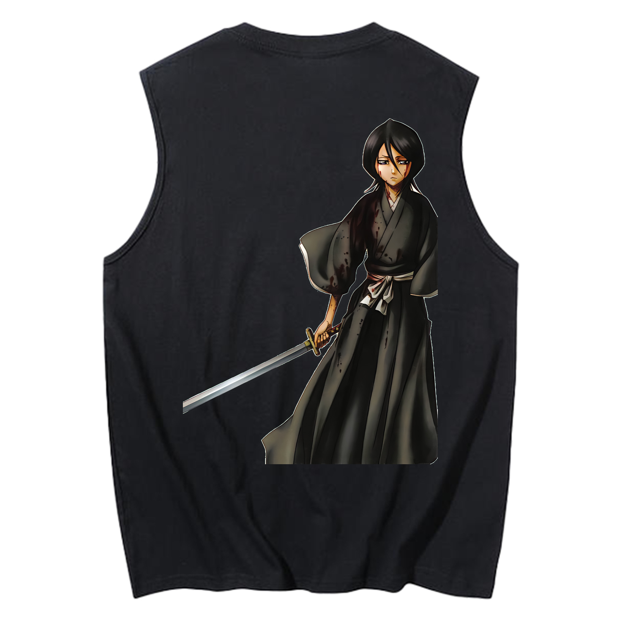 （画像用） ブリーチ 朽木ルキア BLEACH Kuchiki Rukia コットン100％タンクトップ（背面プリント）