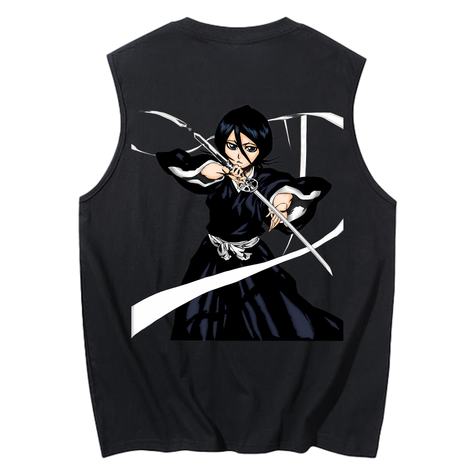（画像用） ブリーチ 朽木ルキア BLEACH Kuchiki Rukia コットン100％タンクトップ（背面プリント）
