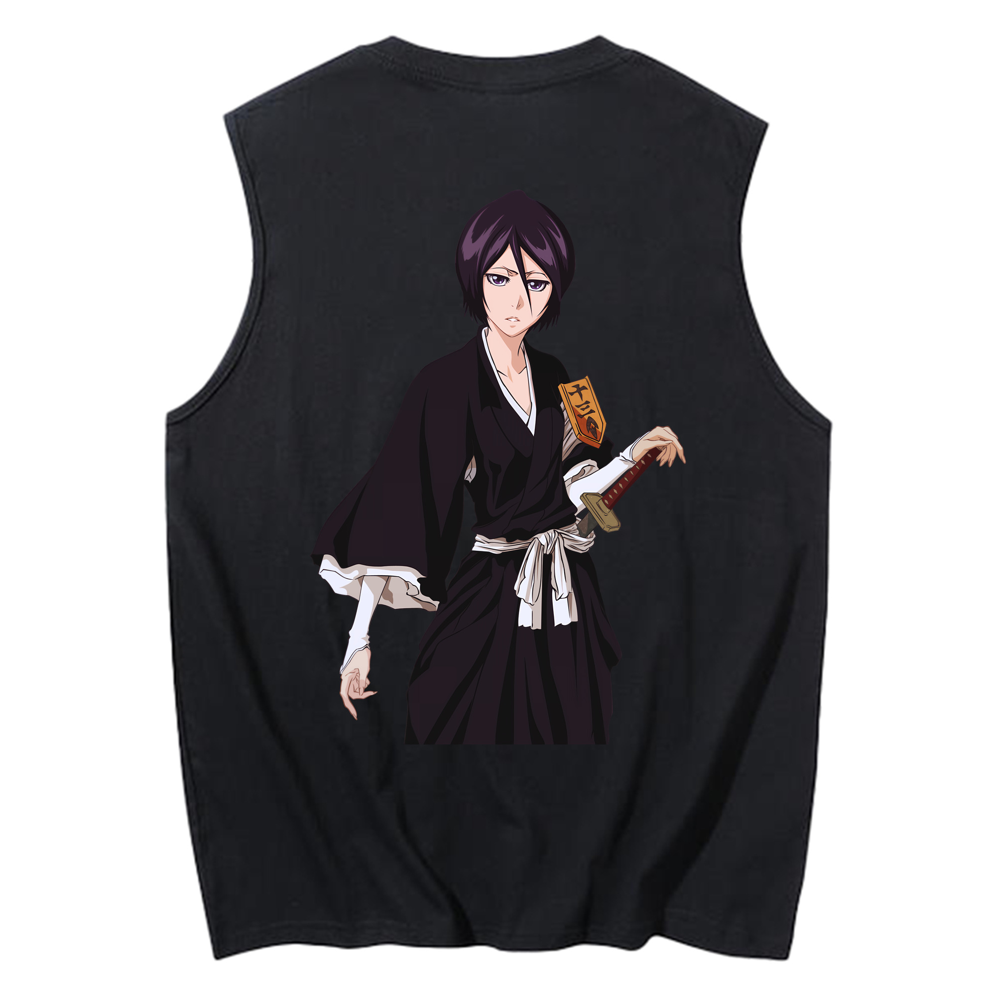 （画像用） ブリーチ 朽木ルキア BLEACH Kuchiki Rukia コットン100％タンクトップ（背面プリント）