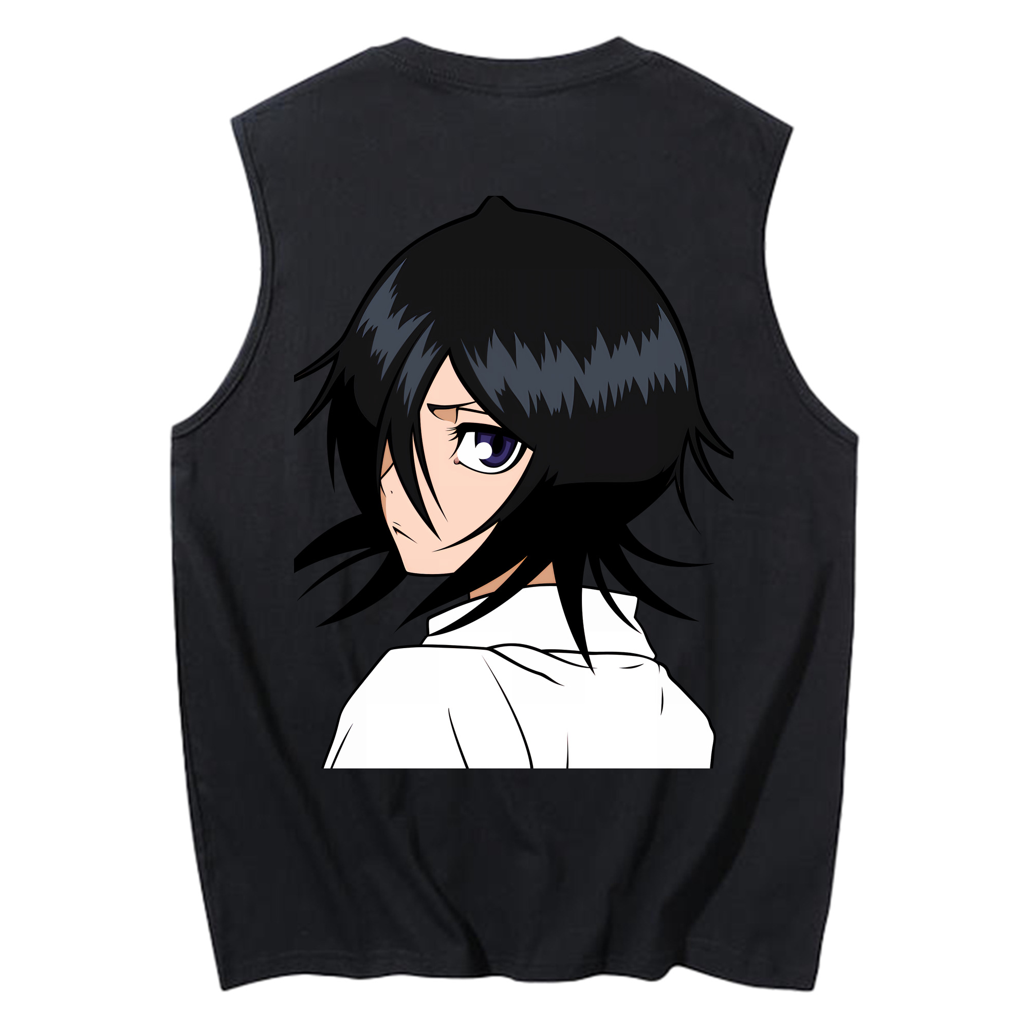 （画像用） ブリーチ 朽木ルキア BLEACH Kuchiki Rukia コットン100％タンクトップ（背面プリント）