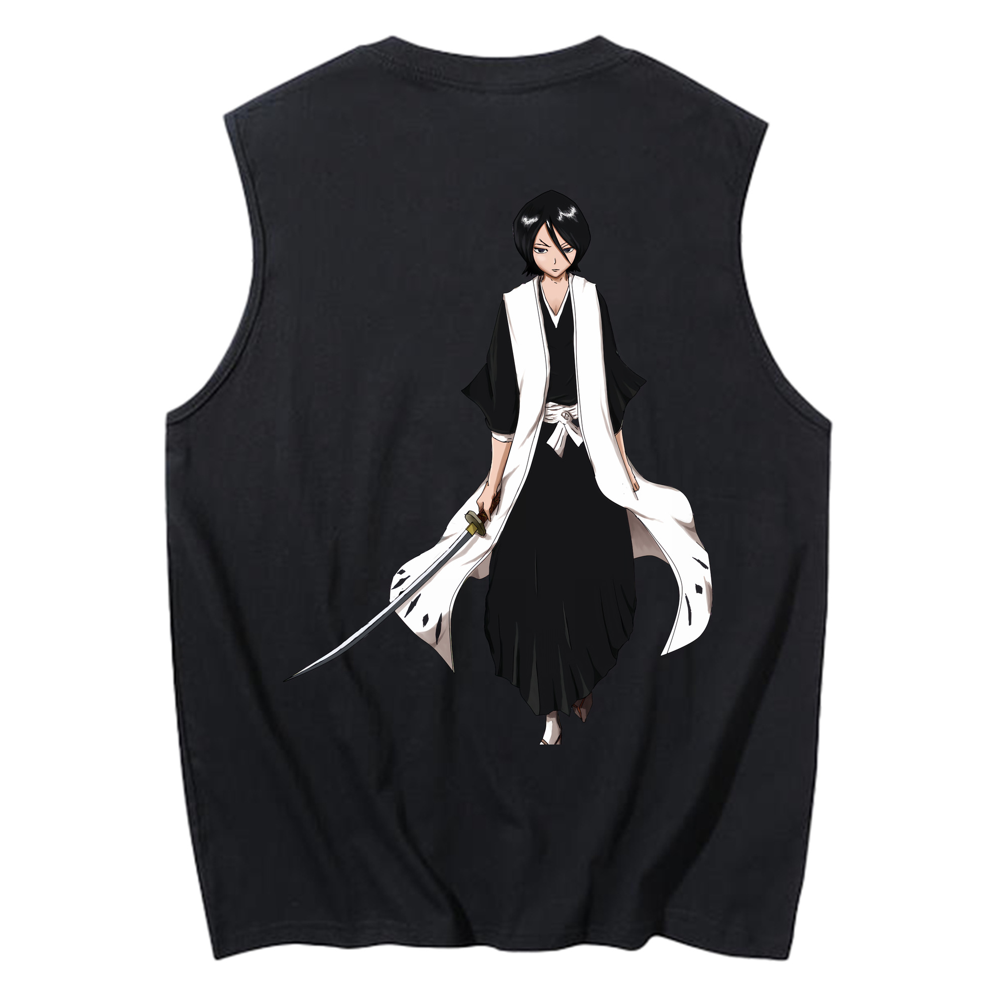 （画像用） ブリーチ 朽木ルキア BLEACH Kuchiki Rukia コットン100％タンクトップ（背面プリント）