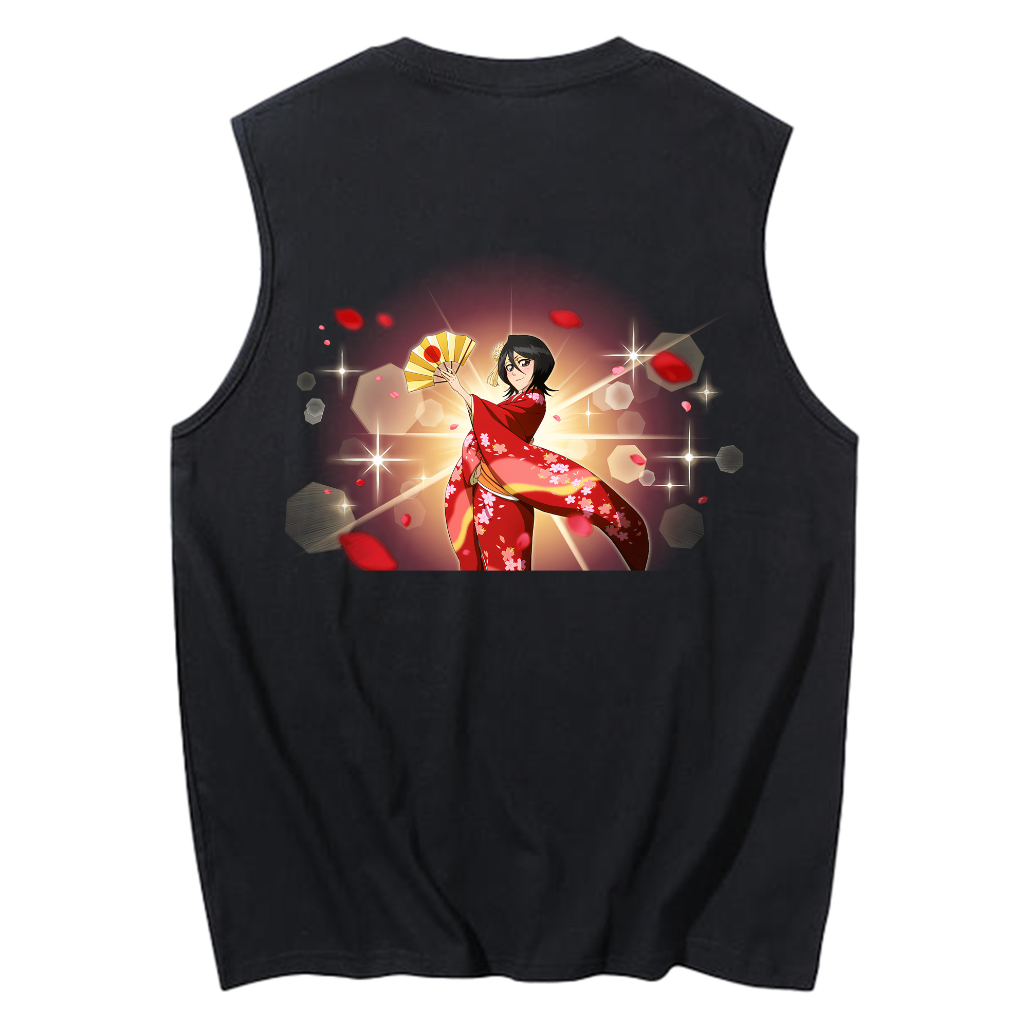 （画像用） ブリーチ 朽木ルキア BLEACH Kuchiki Rukia コットン100％タンクトップ（背面プリント）