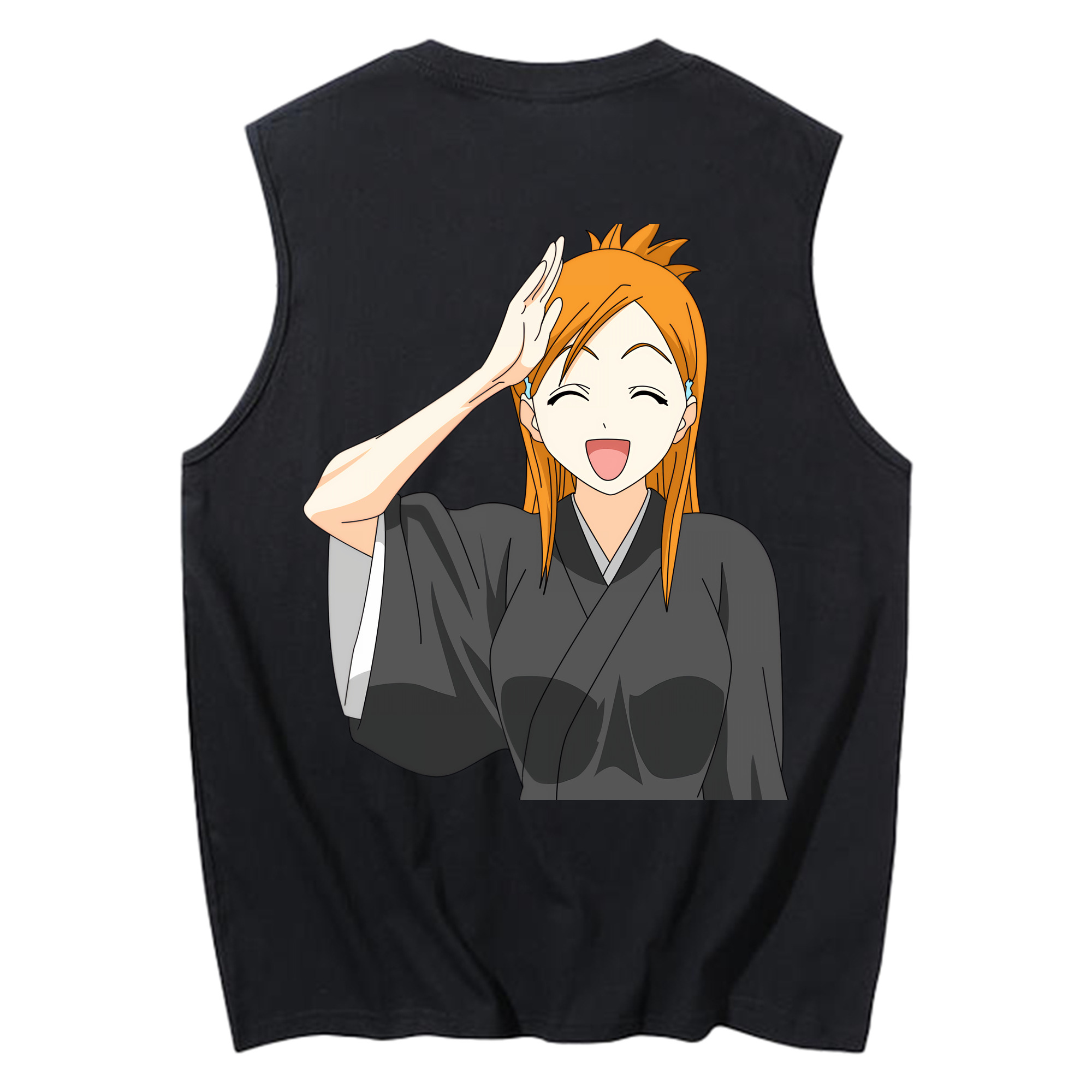 （画像用） ブリーチ 井上織姫（いのうえおりひめ） BLEACH Inoue Orihime コットン100％タンクトップ（背面プリント）