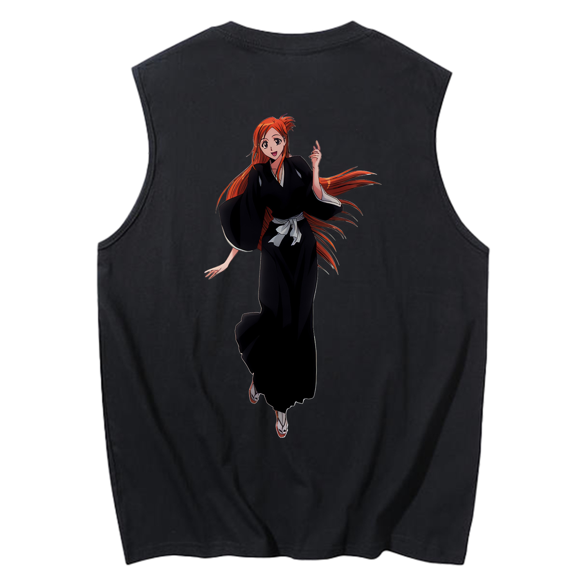 （画像用） ブリーチ 井上織姫（いのうえおりひめ） BLEACH Inoue Orihime コットン100％タンクトップ（背面プリント）