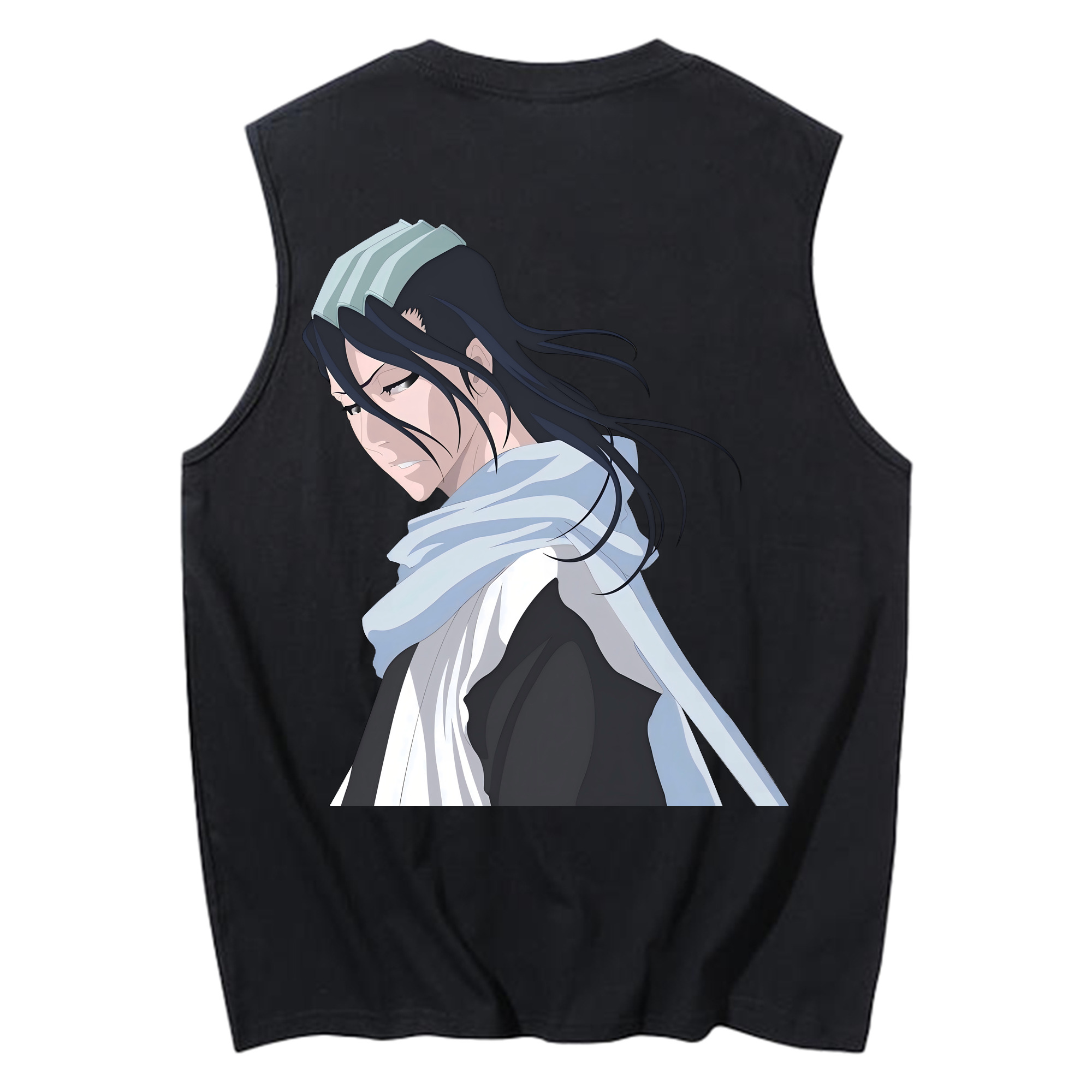 （画像用） ブリーチ くちき びゃくや BLEACH Kuchiki Byakuya コットン100％タンクトップ（背面プリント）