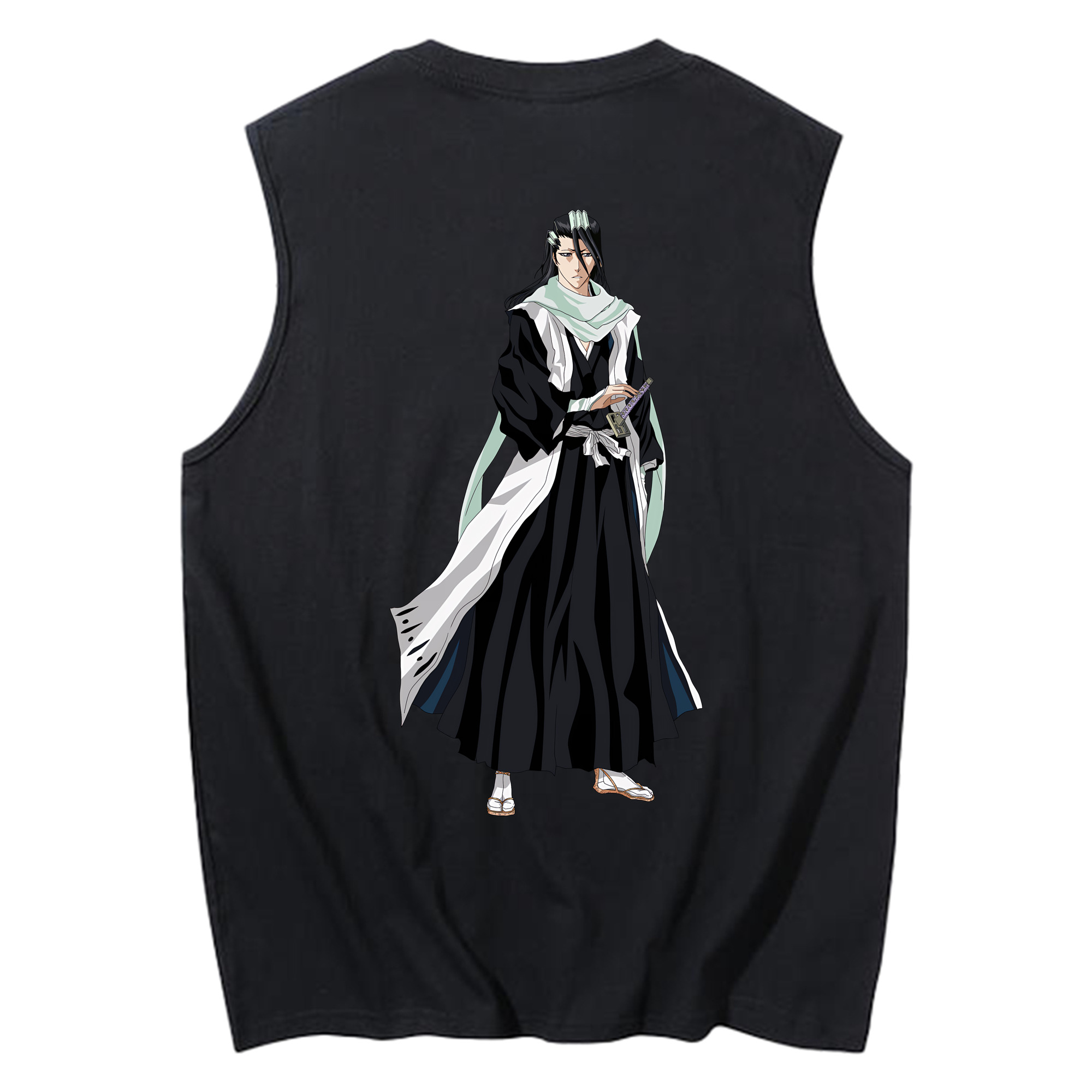 （画像用） ブリーチ くちき びゃくや BLEACH Kuchiki Byakuya コットン100％タンクトップ（背面プリント）