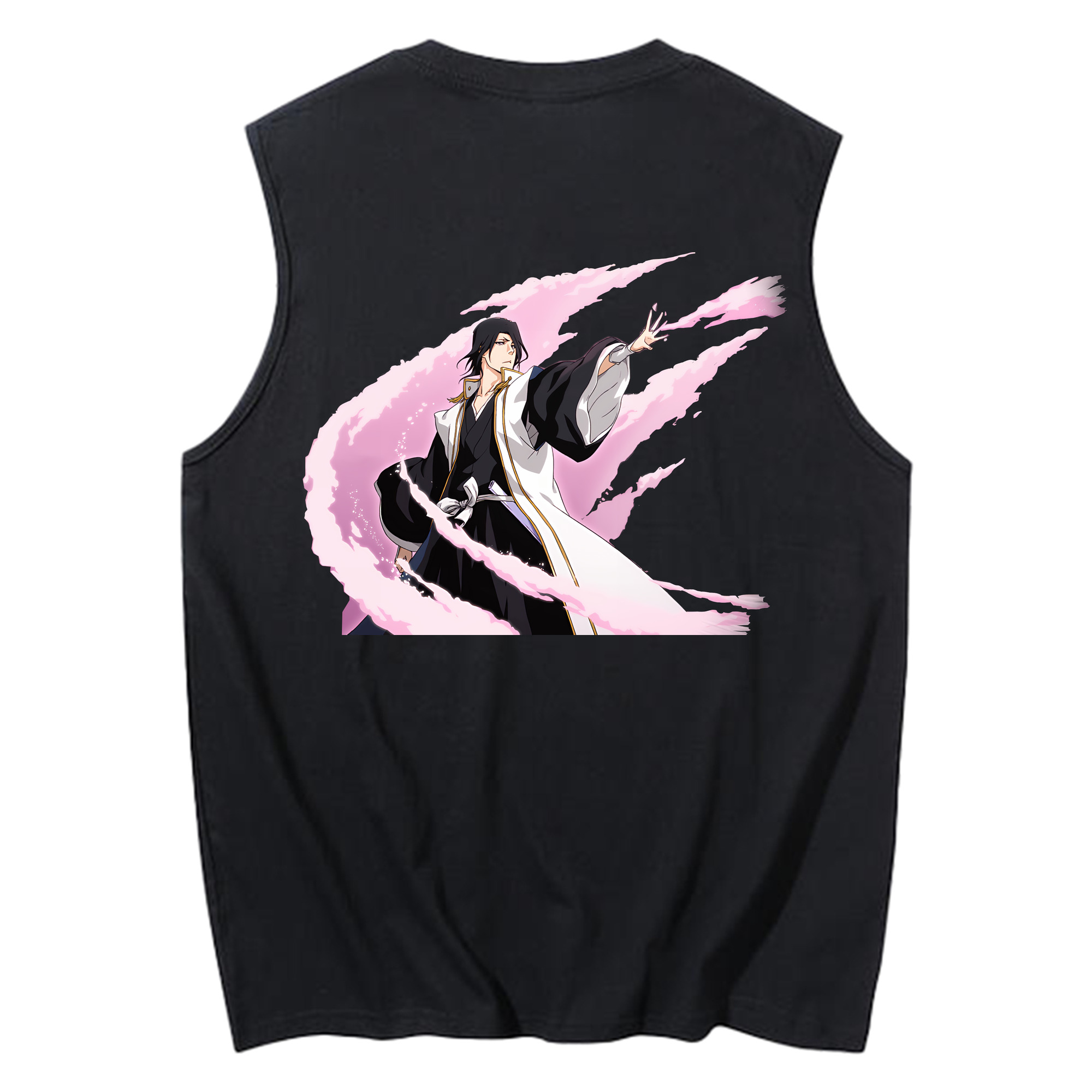 （画像用） ブリーチ くちき びゃくや BLEACH Kuchiki Byakuya コットン100％タンクトップ（背面プリント）