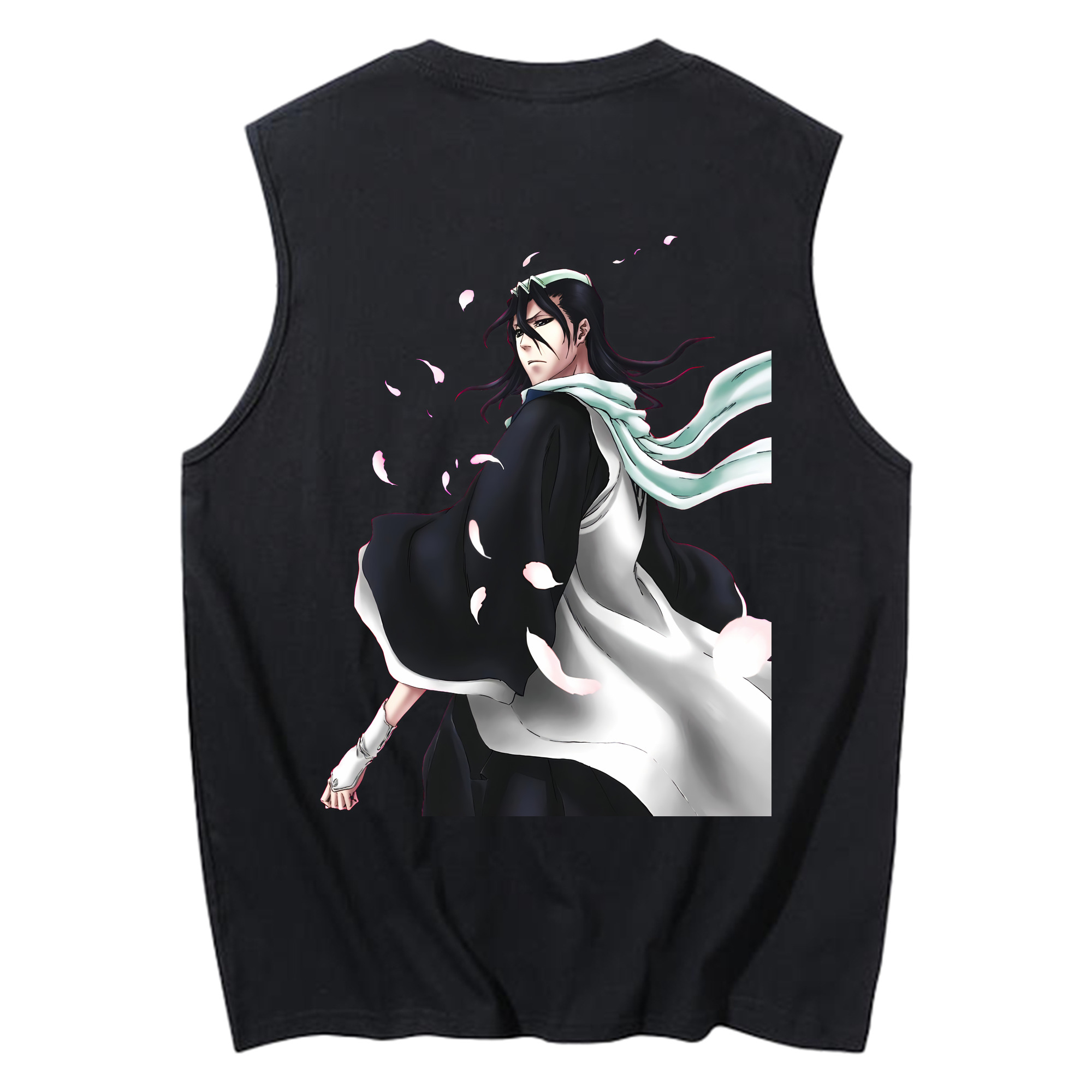 （画像用） ブリーチ くちき びゃくや BLEACH Kuchiki Byakuya コットン100％タンクトップ（背面プリント）