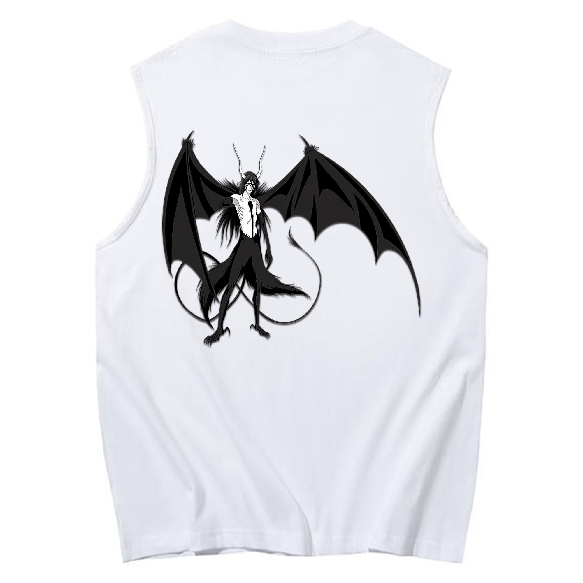 （画像用） ブリーチ ウルキオラ·シファー BLEACH Ulquiorra cifer コットン100％タンクトップ（背面プリント）