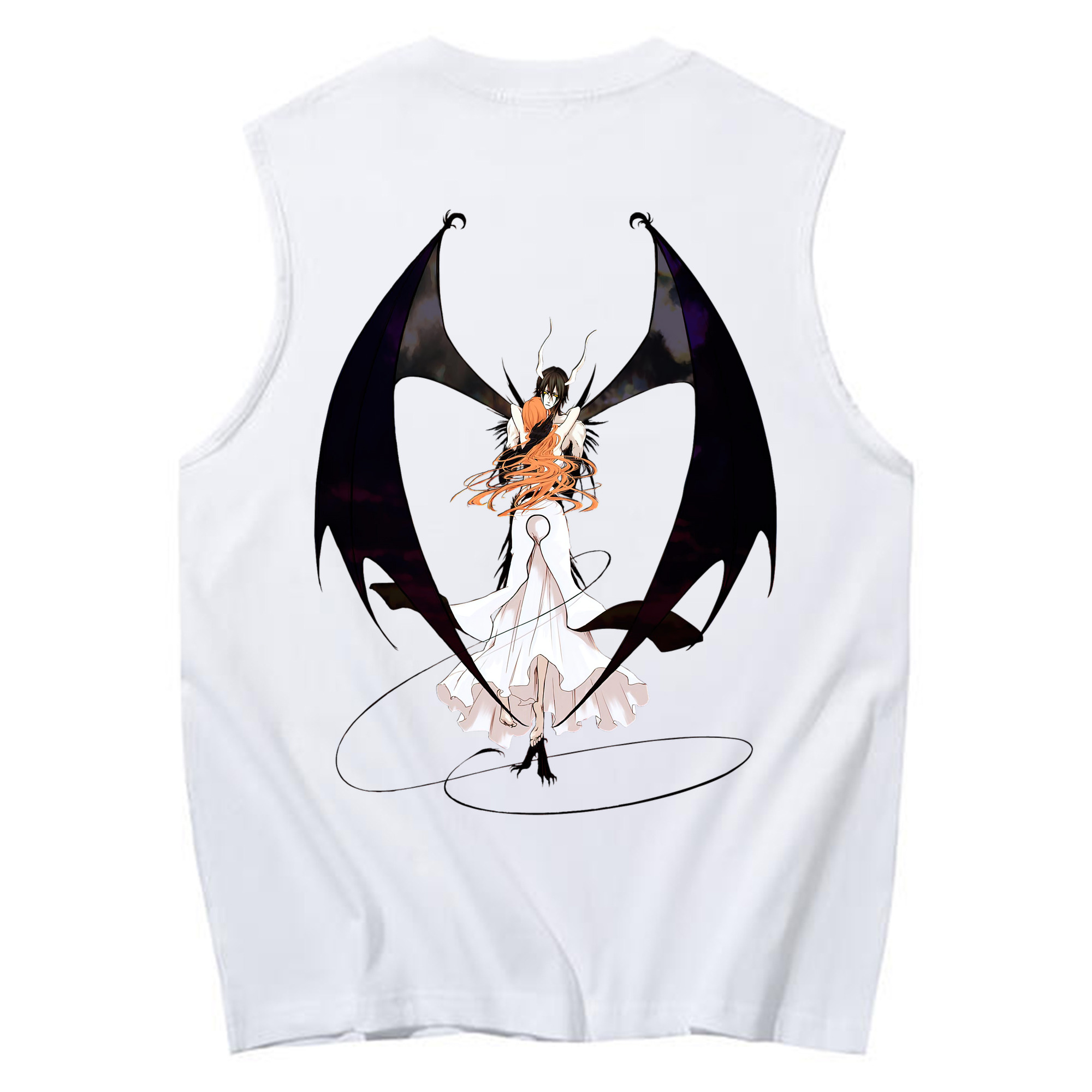 （画像用） ブリーチ ウルキオラ·シファー BLEACH Ulquiorra cifer コットン100％タンクトップ（背面プリント）