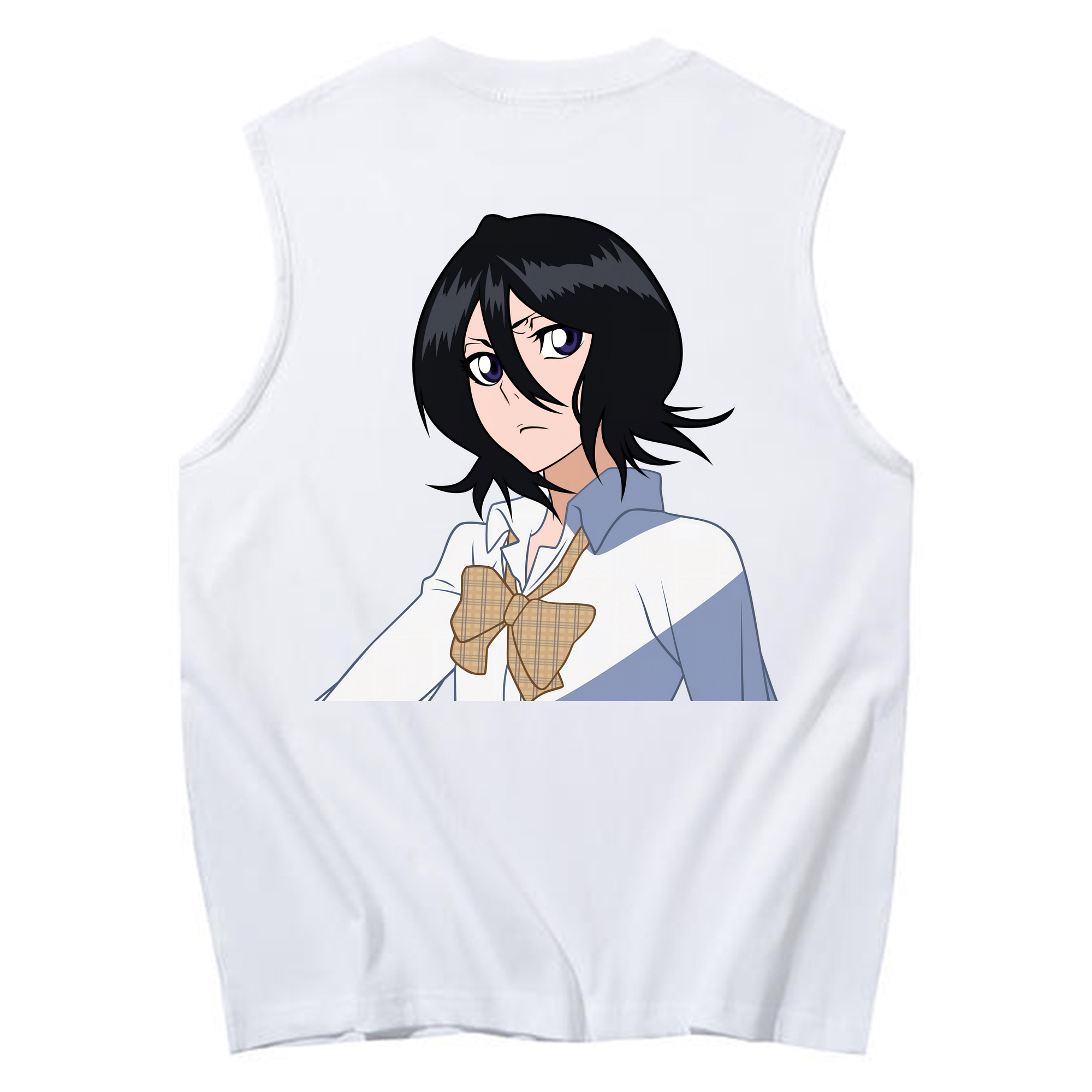 （画像用） ブリーチ 朽木ルキア BLEACH Kuchiki Rukia コットン100％タンクトップ（背面プリント）
