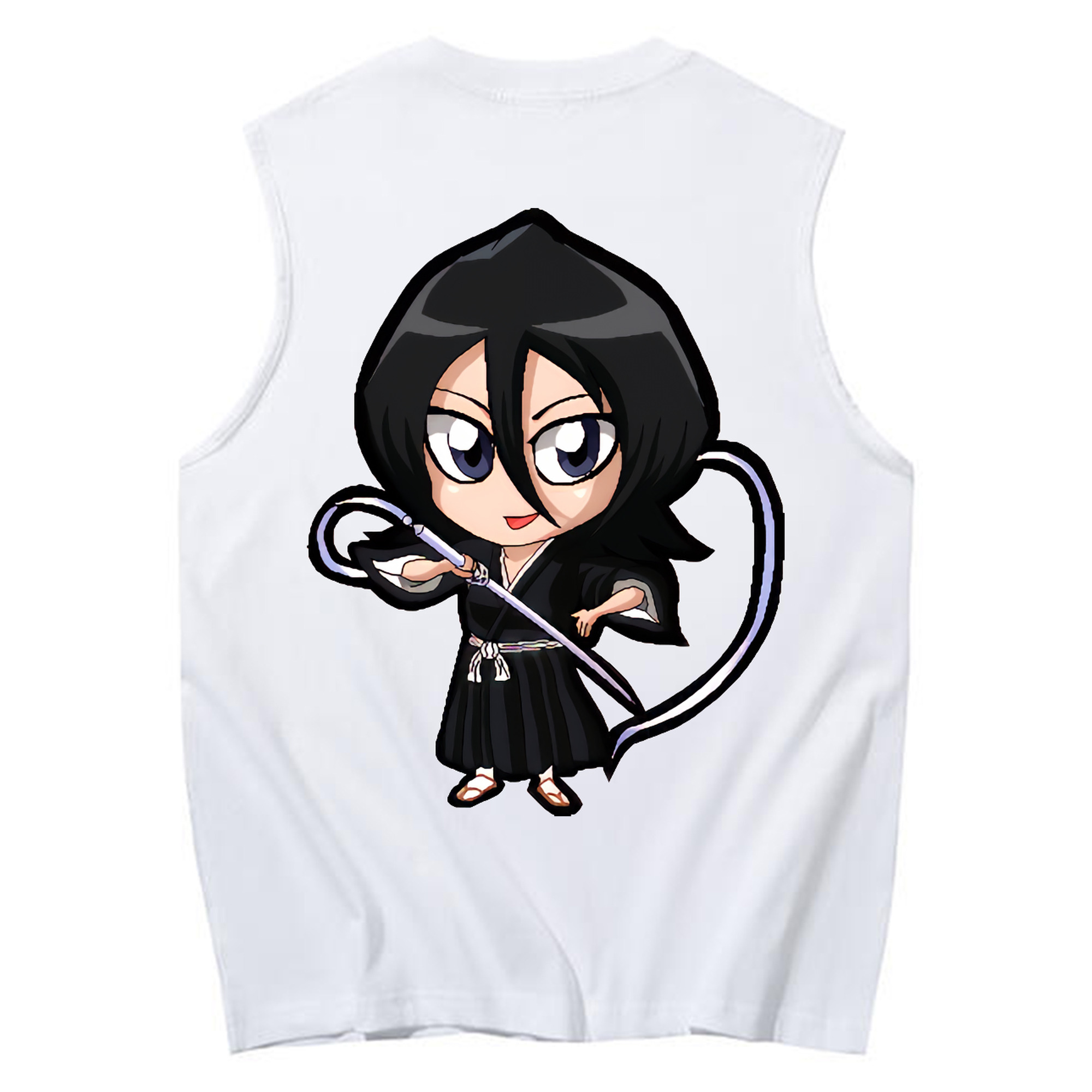 （画像用） ブリーチ 朽木ルキア BLEACH Kuchiki Rukia コットン100％タンクトップ（背面プリント）